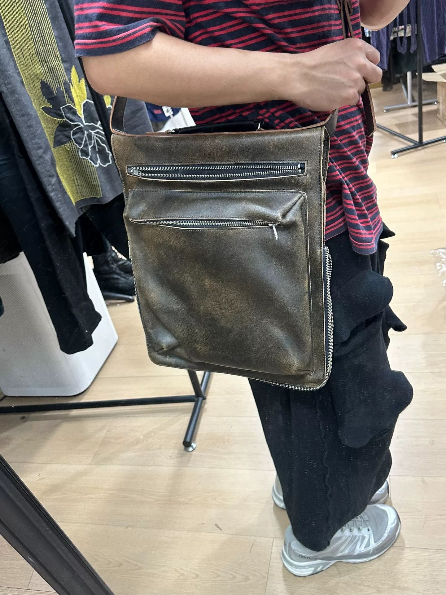 Yohji Yamamoto Yohji Yamamoto Pour Homme Double-Layer Briefcase Crossbody Size ONE SIZE - 9 Thumbnail