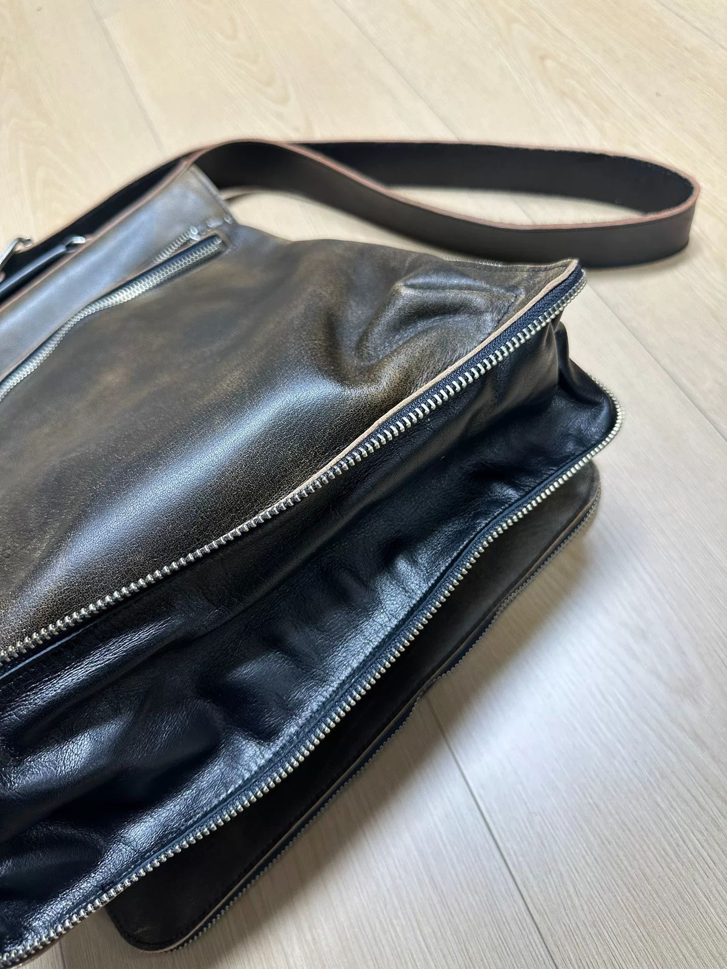 Yohji Yamamoto Yohji Yamamoto Pour Homme Double-Layer Briefcase Crossbody Size ONE SIZE - 7 Thumbnail
