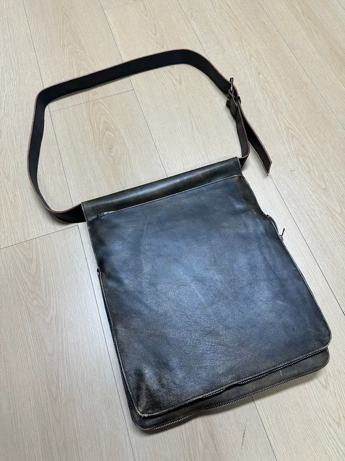Yohji Yamamoto Yohji Yamamoto Pour Homme Double-Layer Briefcase Crossbody Size ONE SIZE - 5 Thumbnail