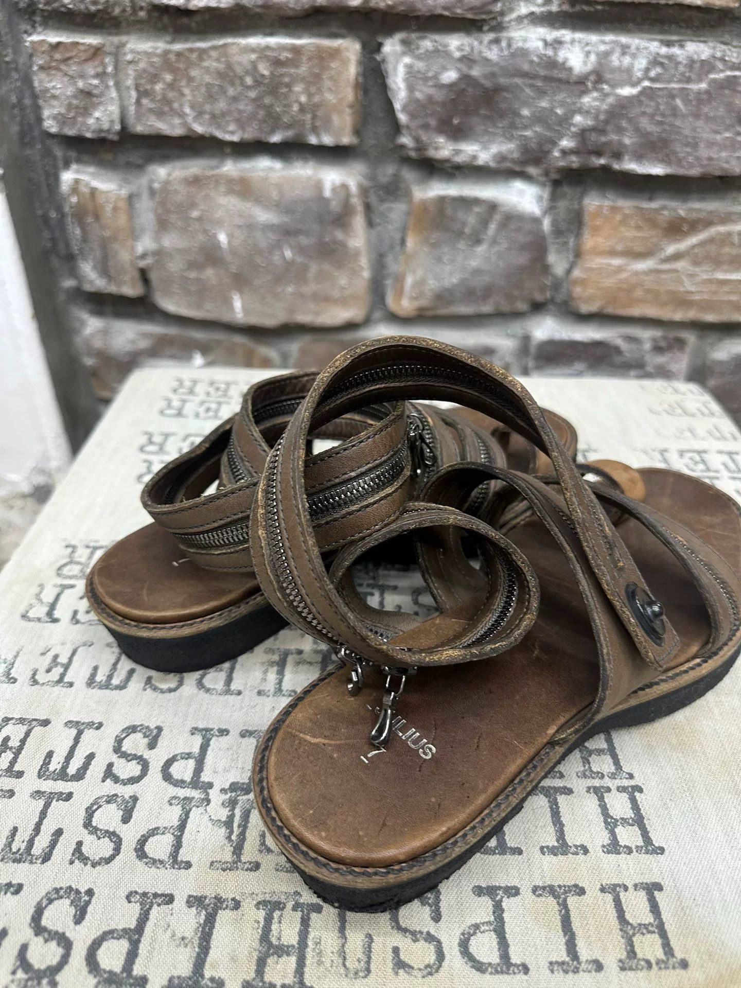 Julius Julius Zipper Strap Sandals Size US 5 / EU 37 - 5 Thumbnail