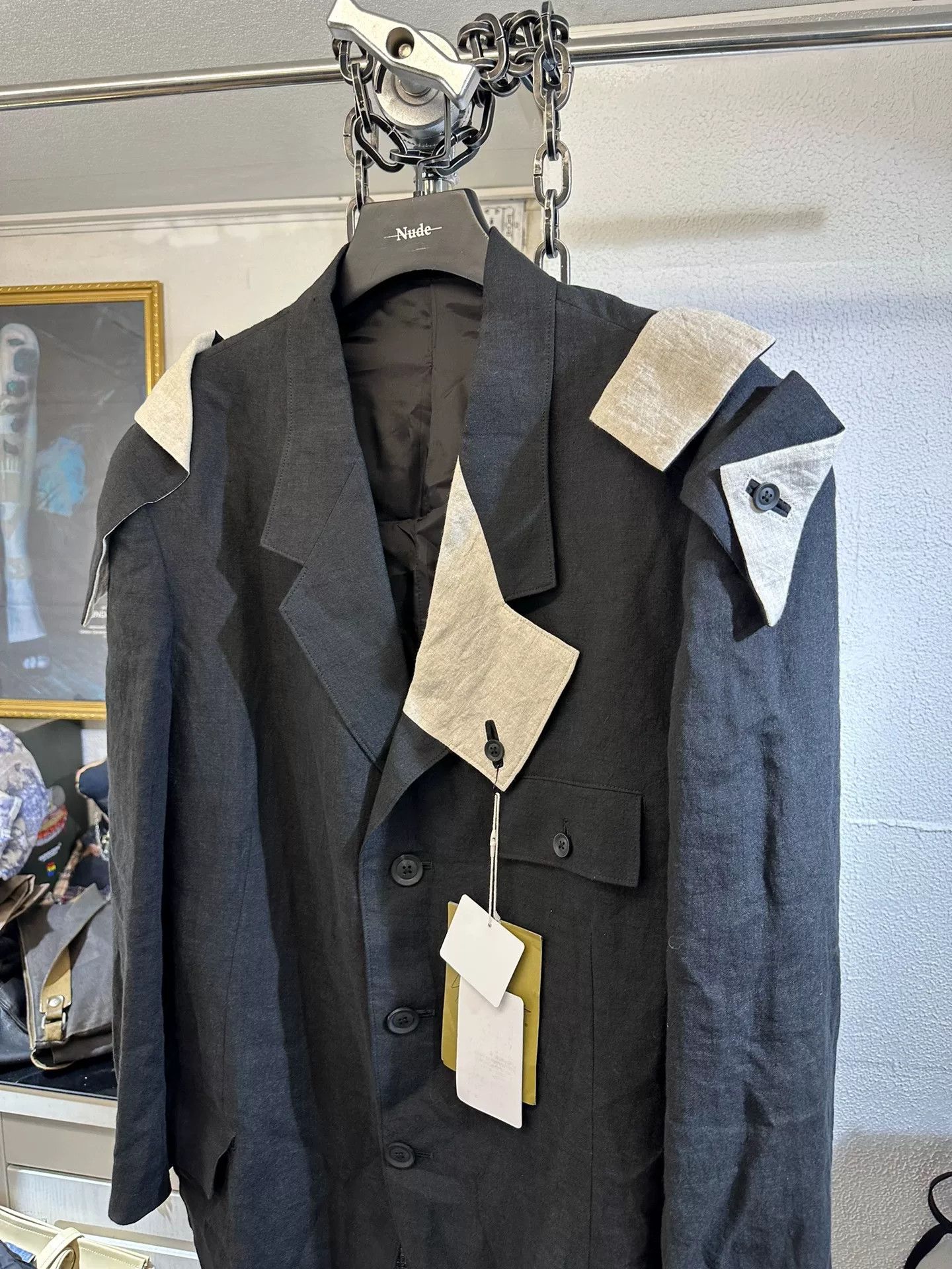 Yohji Yamamoto Yohji Yamamoto 22SS Linen Blazer Size US M / EU 48-50 / 2 - 2 Thumbnail