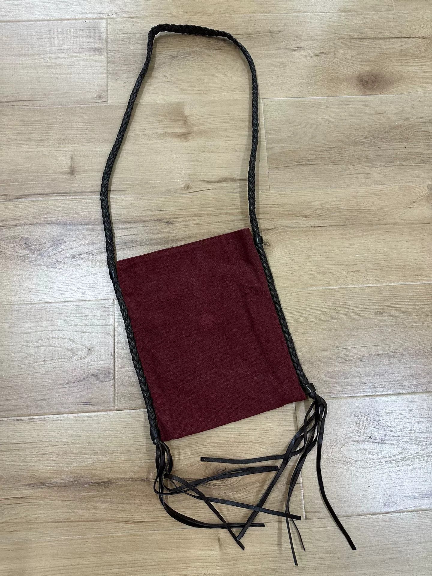 Dries Van Noten Dries van Noten Leather Woven Canvas Bag Size ONE SIZE - 3 Thumbnail