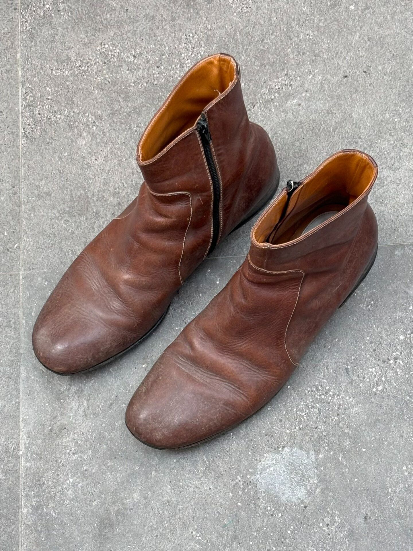 Maison Margiela Maison Martin Margiela 2000s Side Zip Ankle Boots Size US 10 / EU 43 - 2 Thumbnail