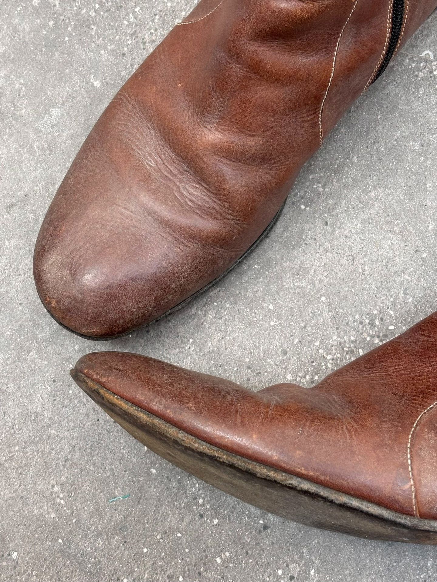Maison Margiela Maison Martin Margiela 2000s Side Zip Ankle Boots Size US 10 / EU 43 - 4 Thumbnail