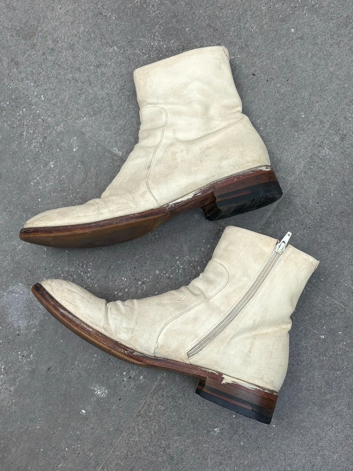 Maison Margiela Maison Martin Margiela 00's Painted Ankle Boots Size US 10 / EU 43 - 2 Thumbnail