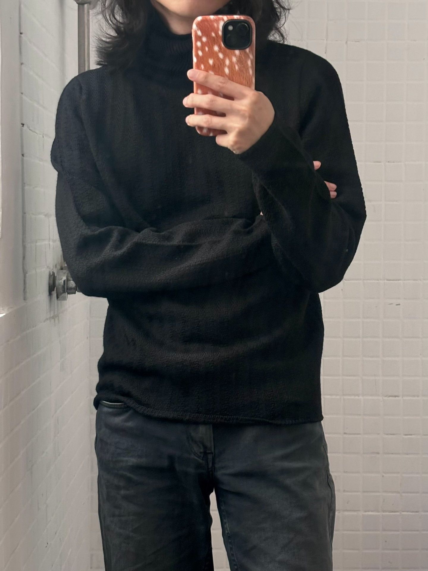 Helmut Lang Helmut Lang 00's Black Turtleneck Sweater Size US S / EU 44-46 / 1 - 3 Thumbnail
