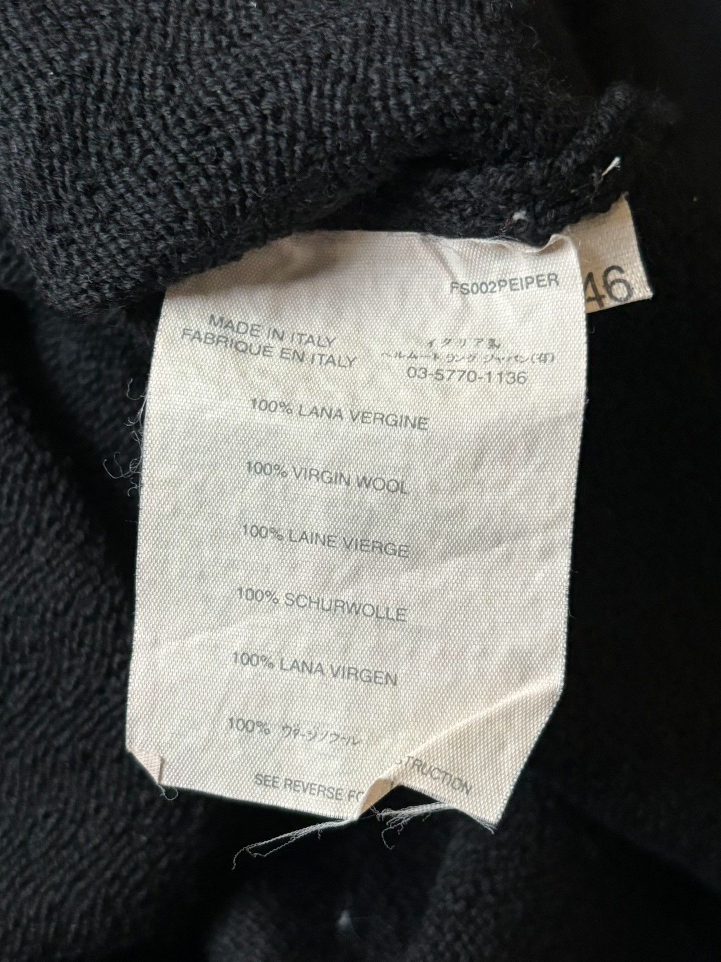 Helmut Lang Helmut Lang 00's Black Turtleneck Sweater Size US S / EU 44-46 / 1 - 8 Thumbnail