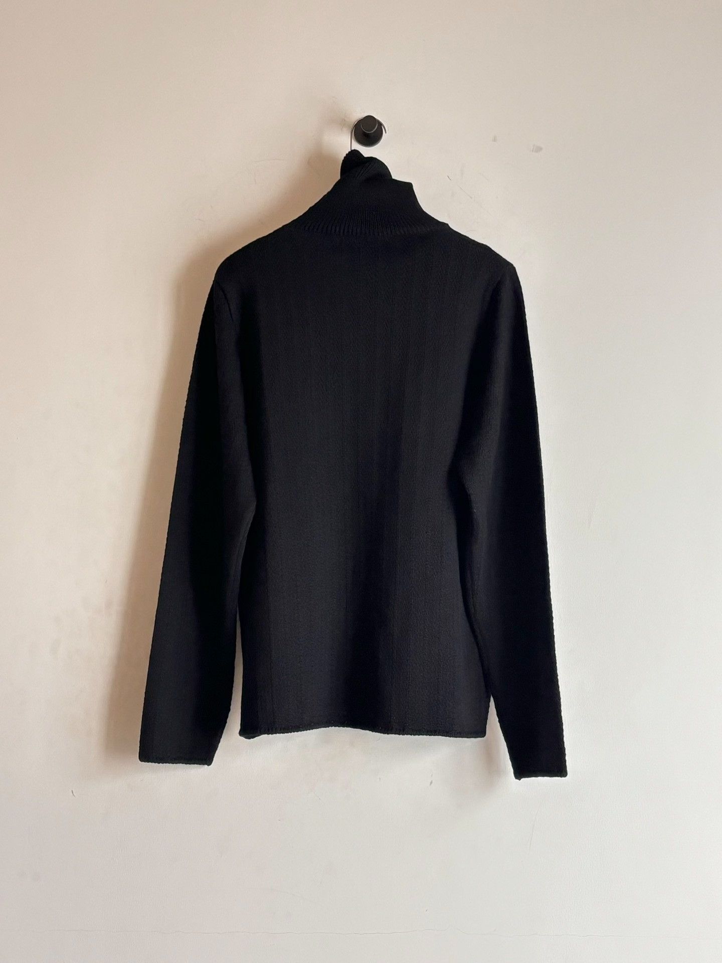 Helmut Lang Helmut Lang 00's Black Turtleneck Sweater Size US S / EU 44-46 / 1 - 6 Thumbnail