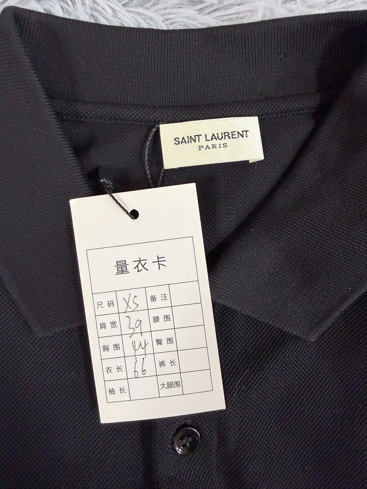 Saint Laurent Paris Saint Laurent Paris Black Polo xs Men Size US XS / EU 42 / 0 - 3 Thumbnail