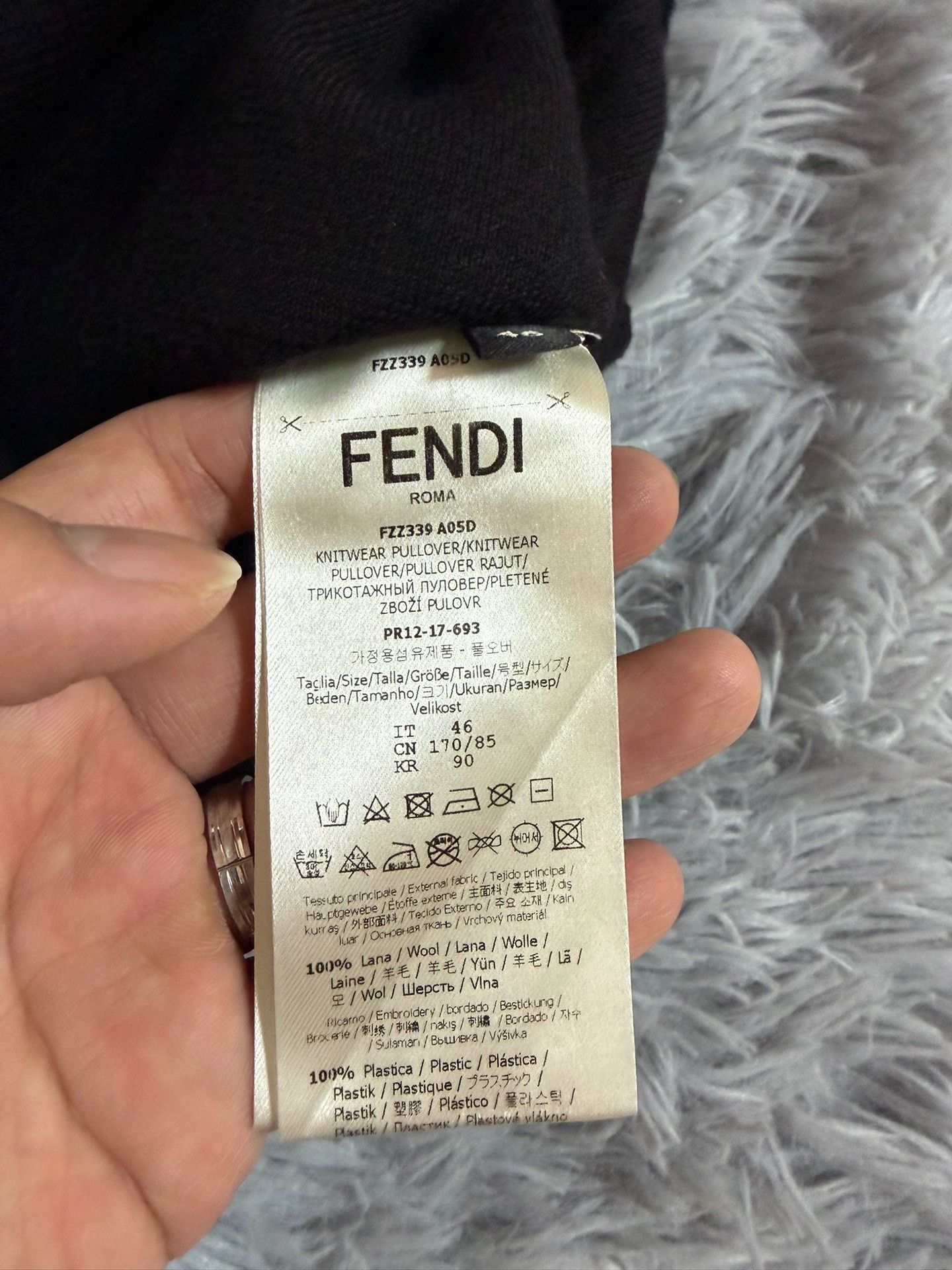Fendi Fendi Printed Black Hoodie s Men Size US S / EU 44-46 / 1 - 4 Thumbnail