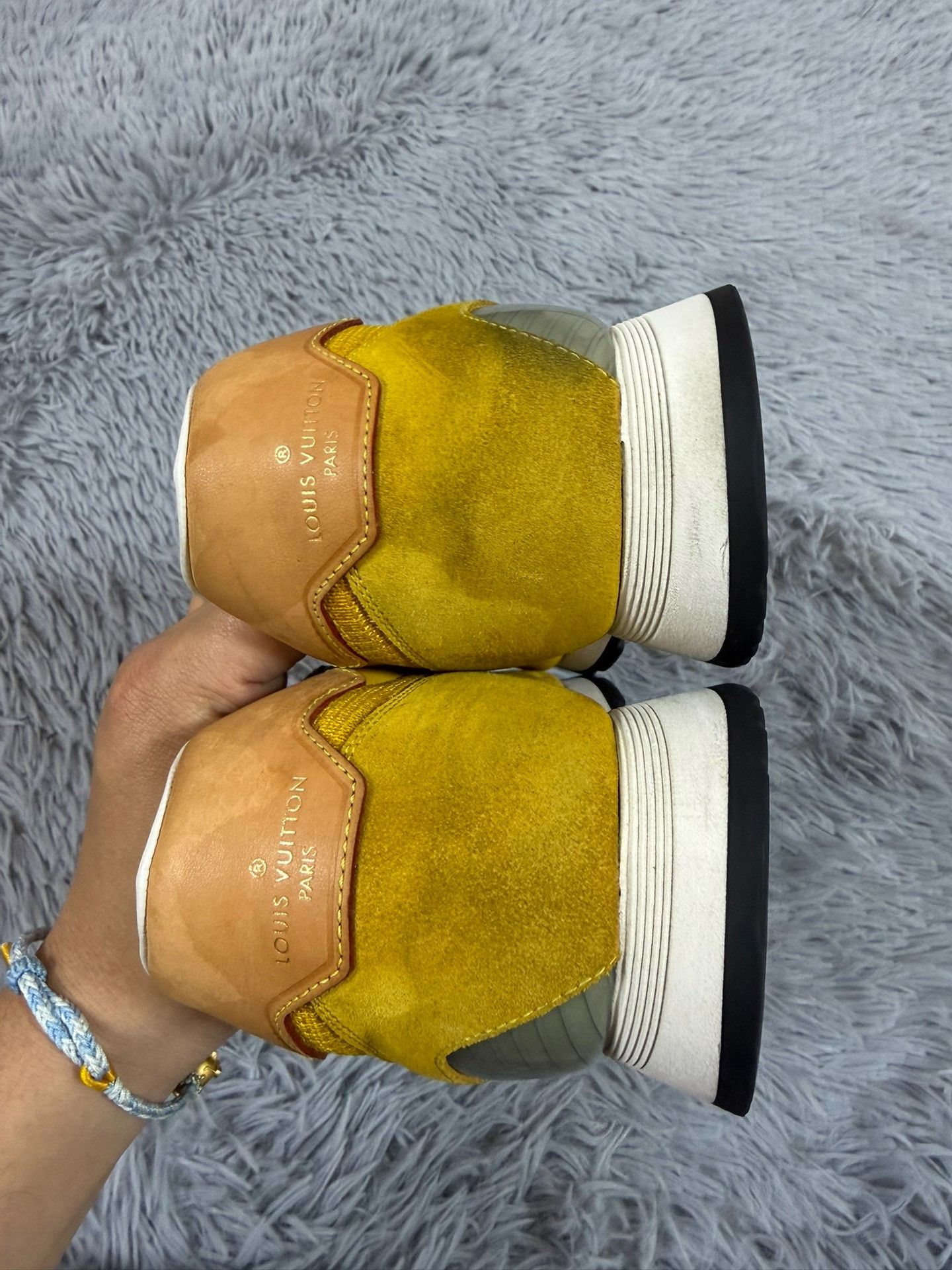 Louis Vuitton Louis Vuitton Casual Yellow Lowtop Sneakers 9.5 Men Size US 9.5 / EU 42-43 - 4 Thumbnail