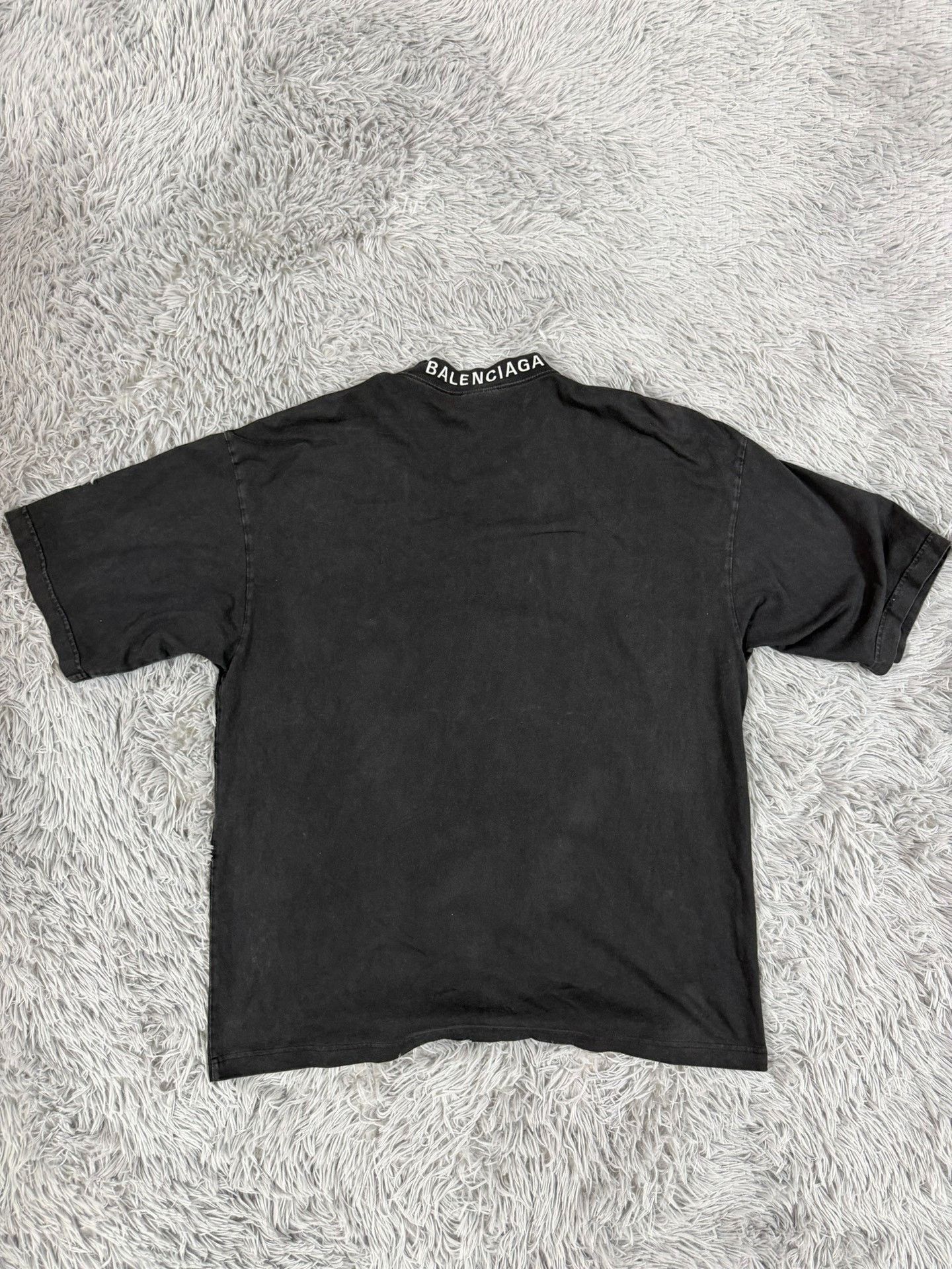 Balenciaga Balenciaga Printed Black T-Shirt XXS Women Size XXS / US 00 / IT 34 - 2 Thumbnail