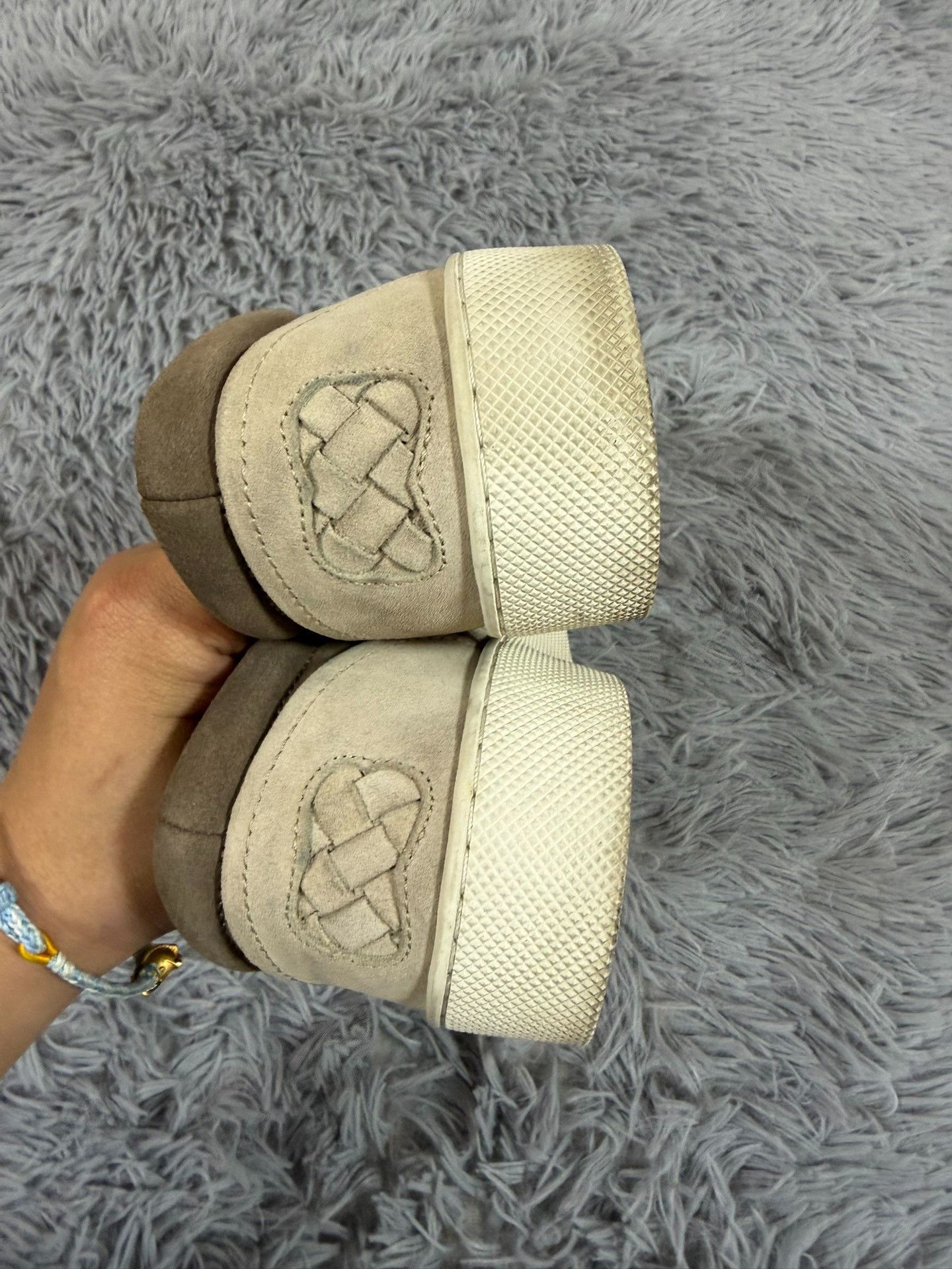 Bottega Veneta Bottega Veneta Knit Gray Lowtop Sneakers 8.5 Men Size US 8.5 / EU 41-42 - 4 Thumbnail