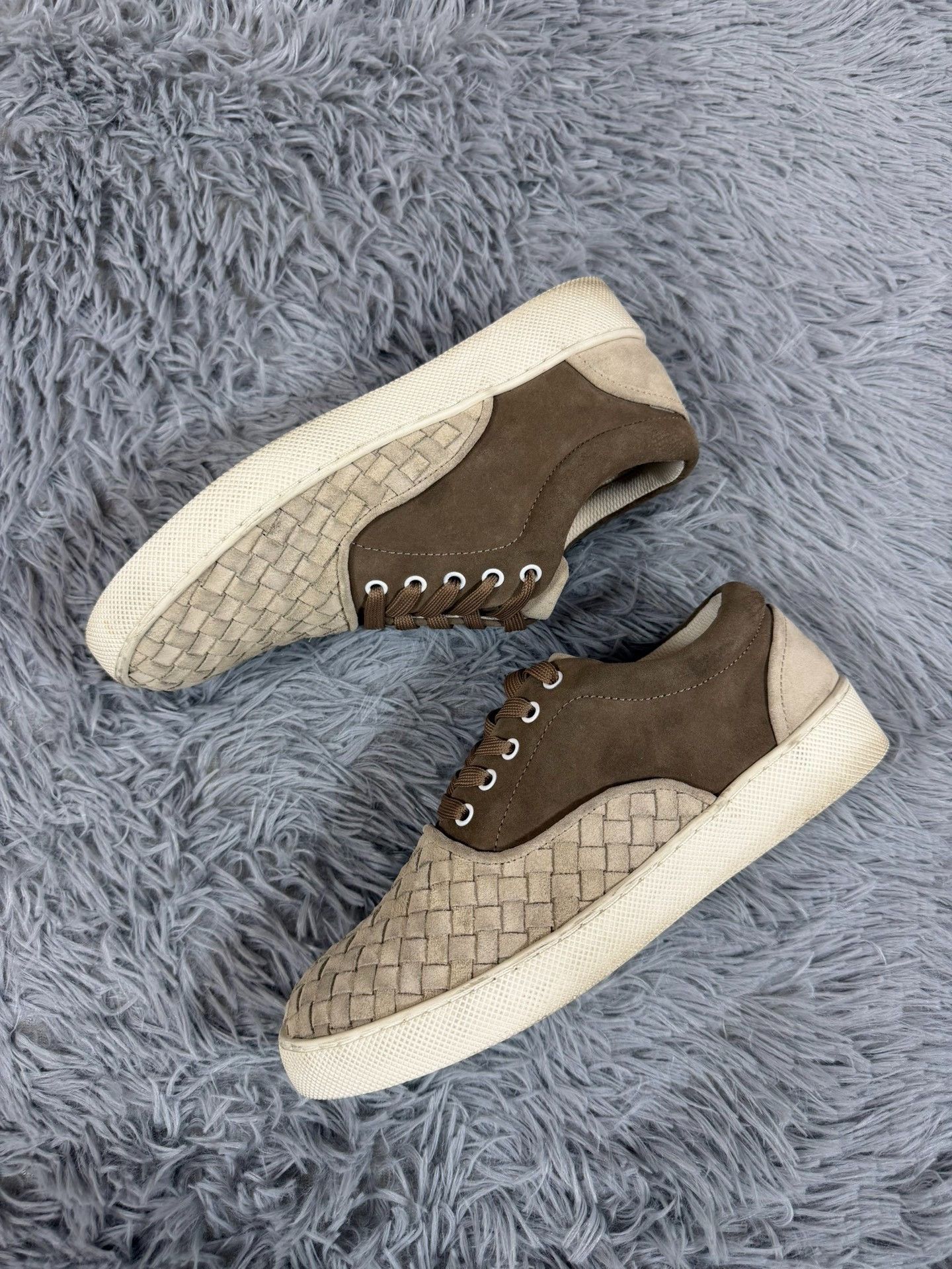 Bottega Veneta Bottega Veneta Knit Gray Lowtop Sneakers 8.5 Men Size US 8.5 / EU 41-42 - 2 Thumbnail