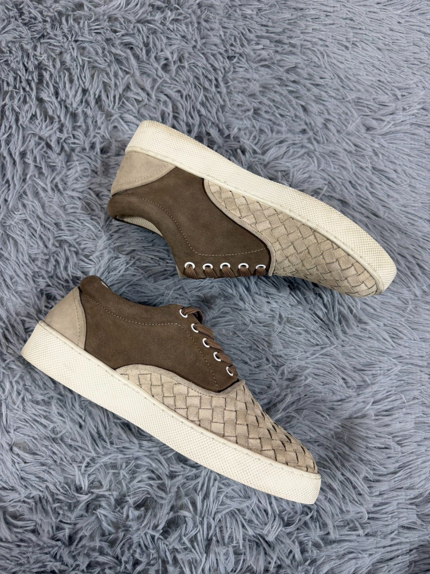 Bottega Veneta Bottega Veneta Knit Gray Lowtop Sneakers 8.5 Men Size US 8.5 / EU 41-42 - 3 Thumbnail