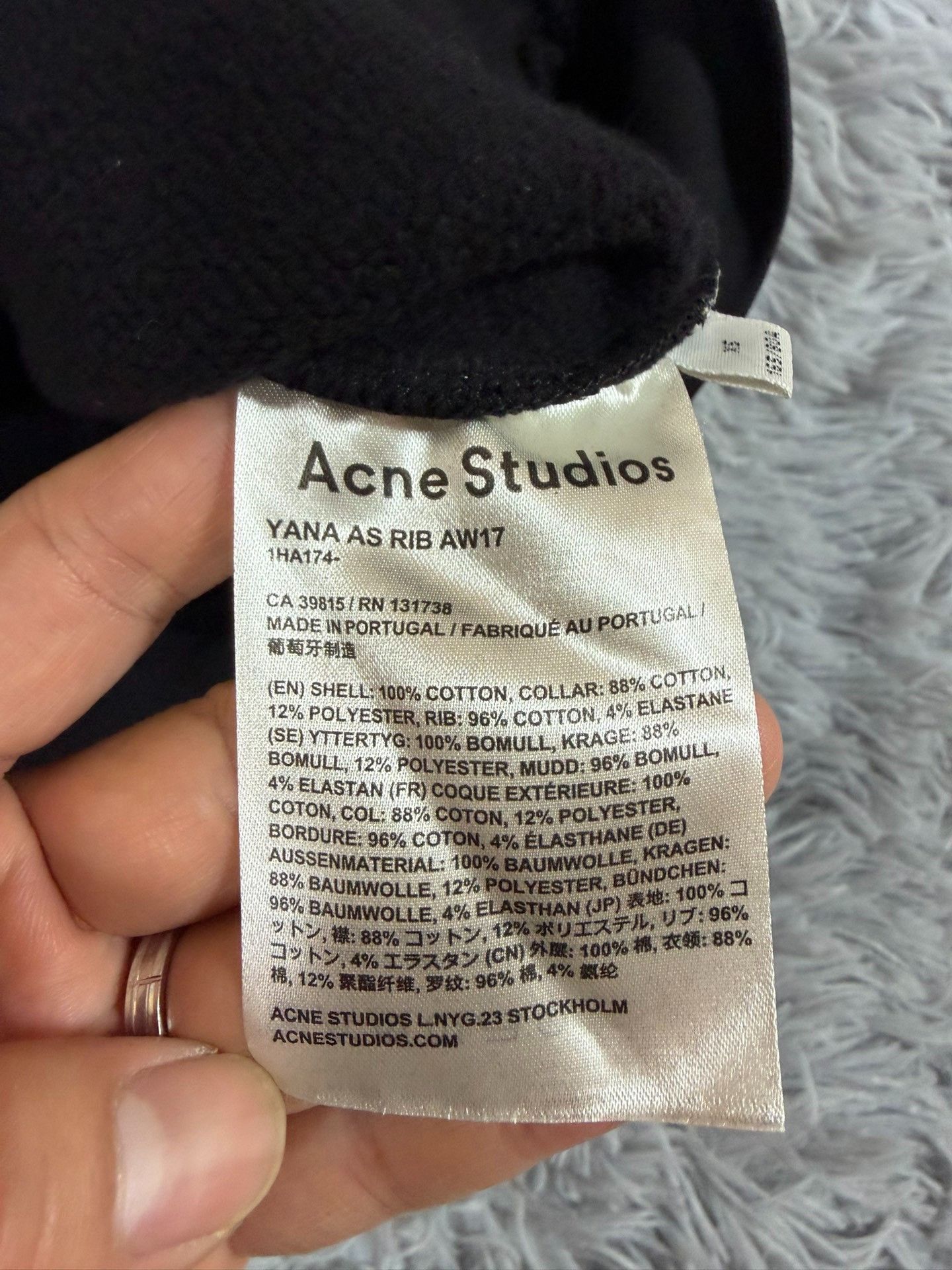 Acne Studios Acne Studios Retro Black Hoodie xs Men Size US XS / EU 42 / 0 - 4 Thumbnail