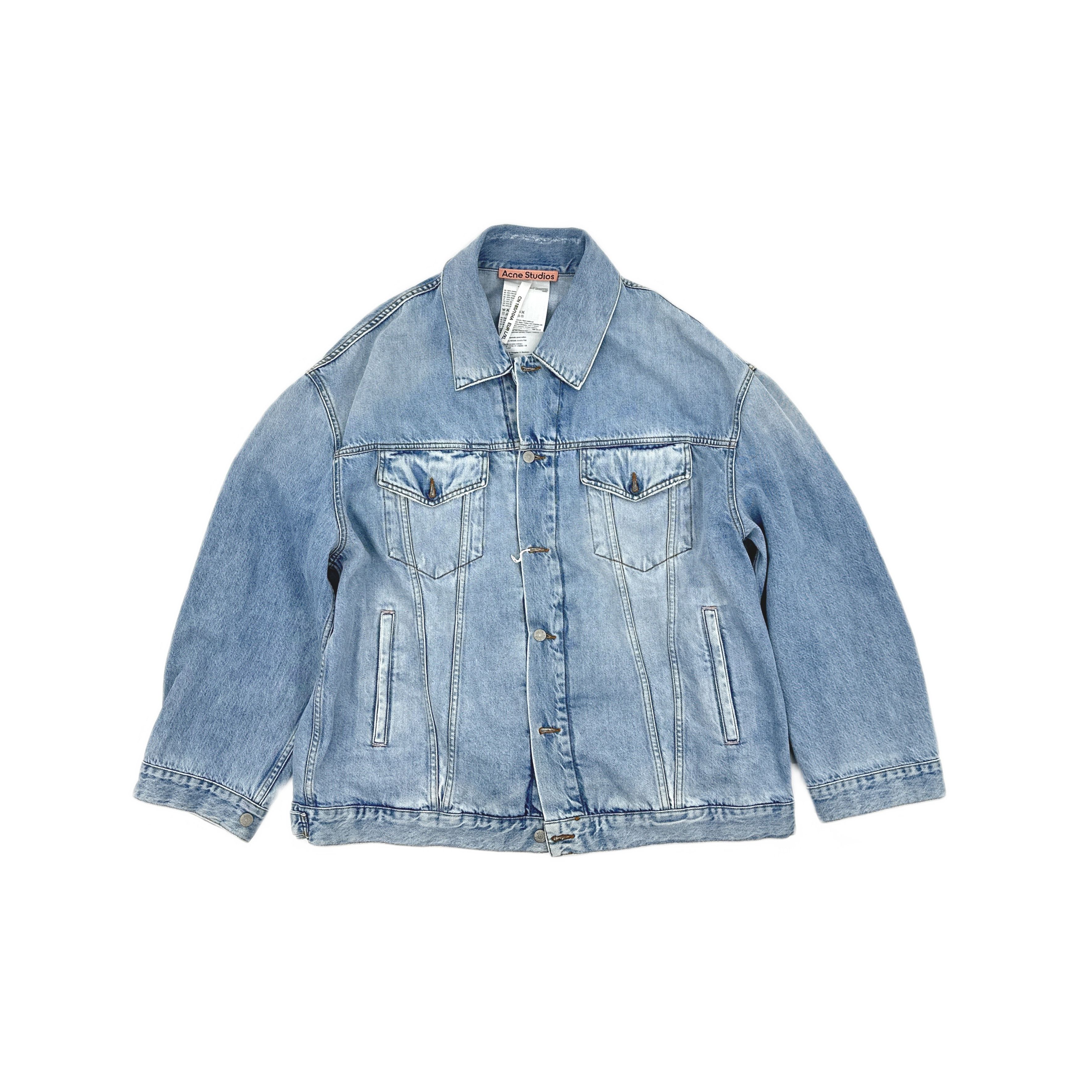 Acne Studios Acne Studios SS22 Washed Blue Denim Jacket XL Size US XL / EU 56 / 4 - 2 Thumbnail