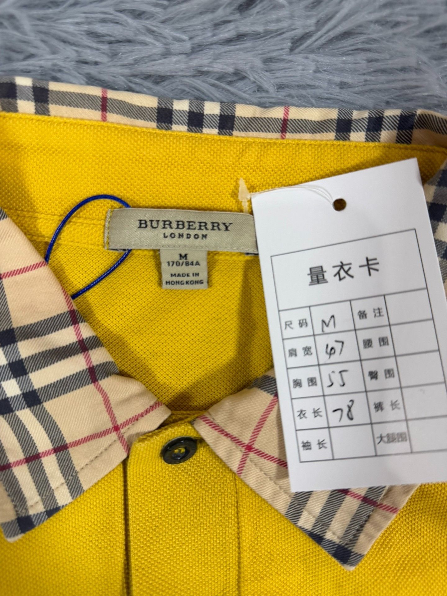 Burberry Burberry Plaid Yellow Polo m Men Size US M / EU 48-50 / 2 - 3 Thumbnail
