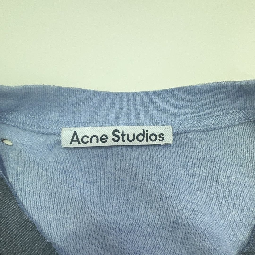 Acne Studios Acne Studios Logo Button Distressed T-Shirt L Size US L / EU 52-54 / 3 - 5 Thumbnail