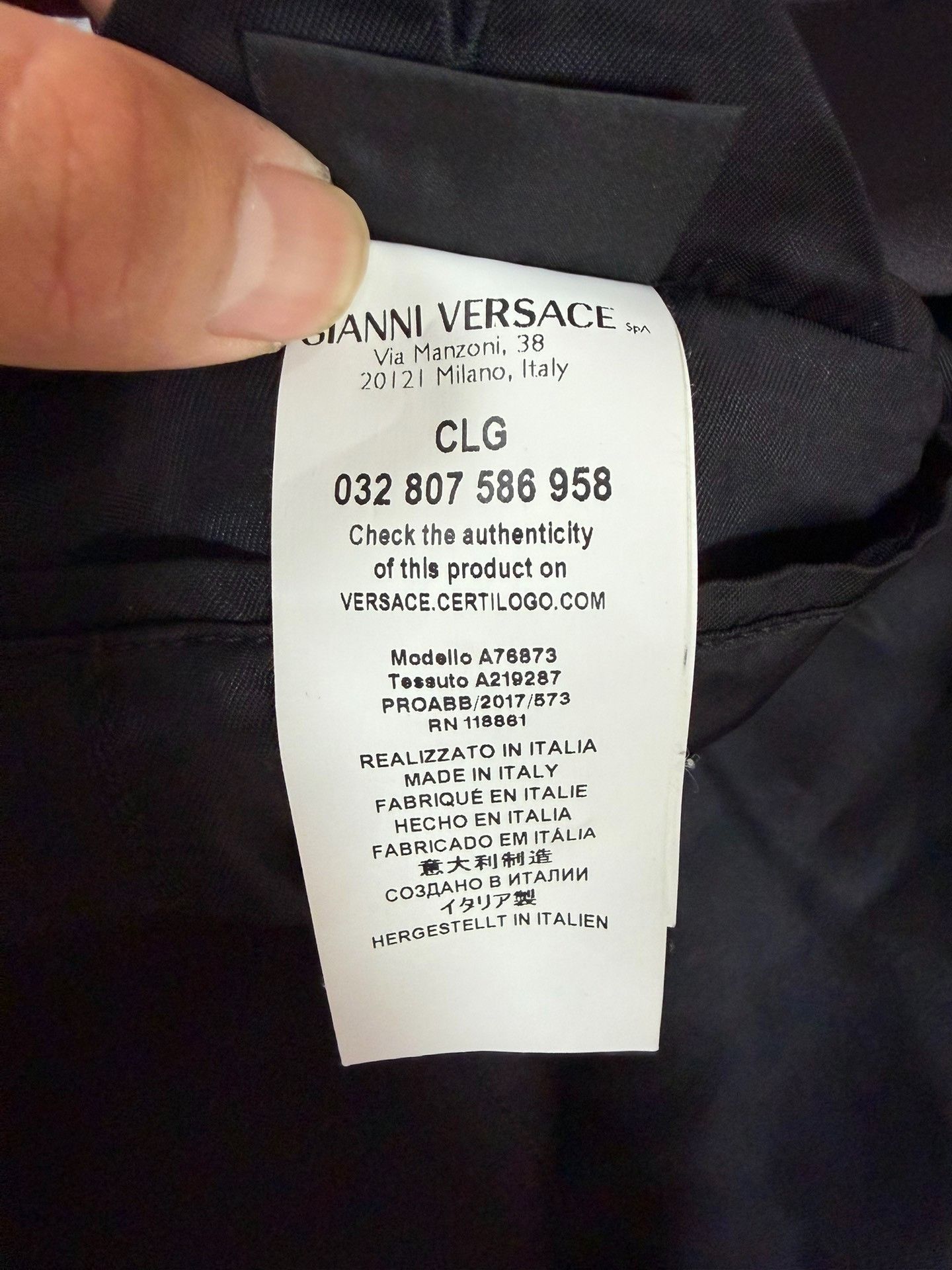 Versace Versace Embroidered Black Light Jacket l Men Size US L / EU 52-54 / 3 - 4 Thumbnail