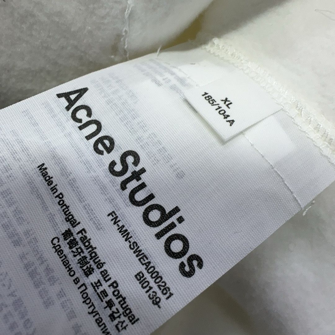 Acne Studios Acne Studios Embroidered Logo Hoodie Beige XL Size US XL / EU 56 / 4 - 6 Thumbnail
