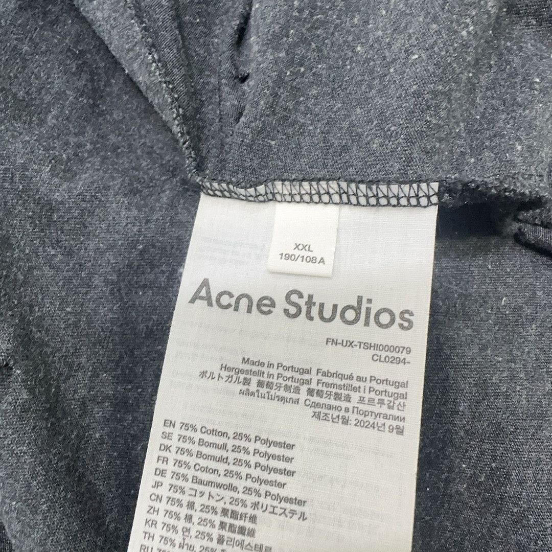 Acne Studios Acne Studios Distressed Circle Logo T-Shirt XXL Size US XXL / EU 58 / 5 - 5 Thumbnail
