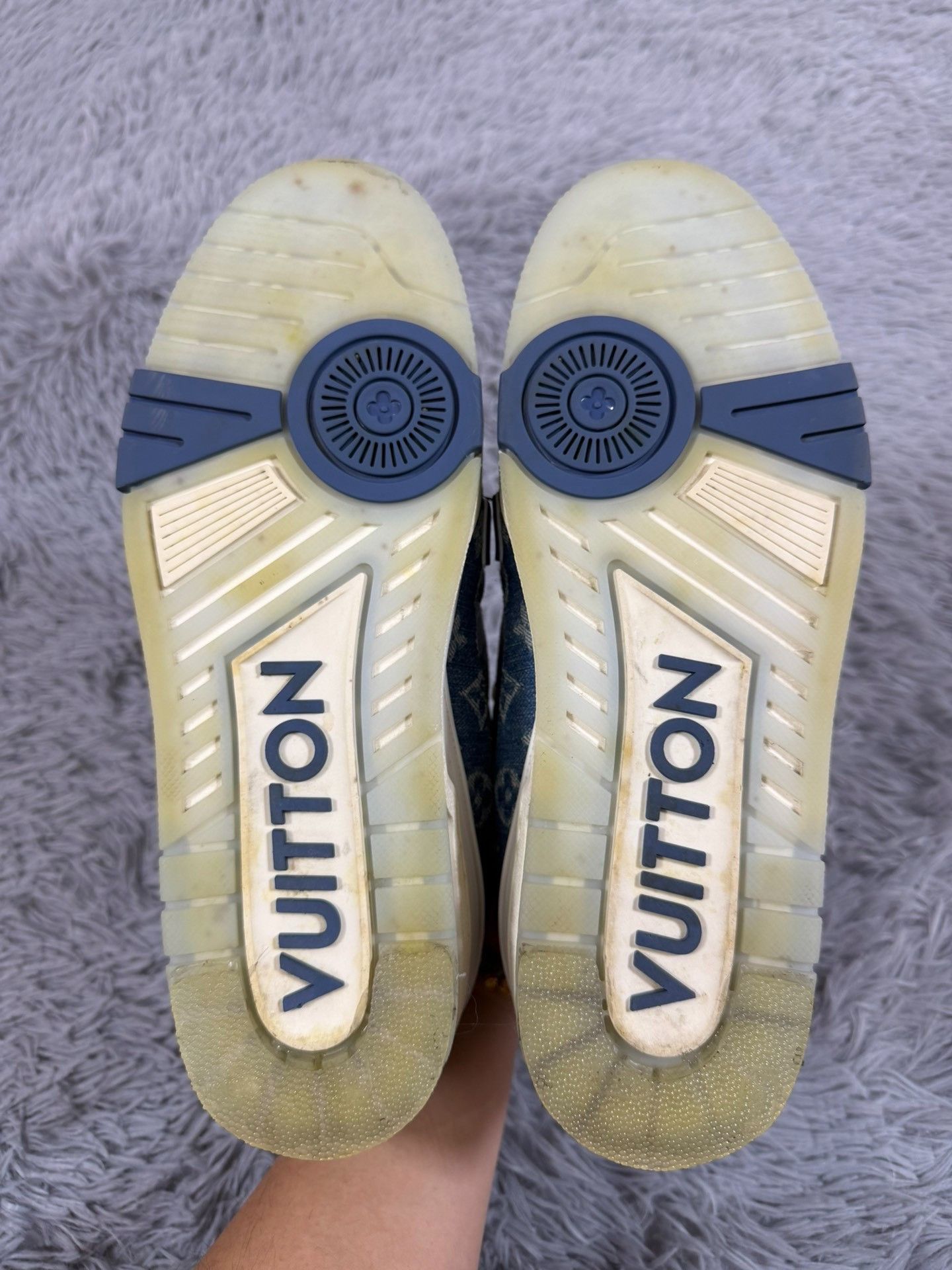 Louis Vuitton Louis Vuitton Training Denim Blue Lowtop Sneakers 9.5 Men Size US 9.5 / EU 42-43 - 5 Thumbnail