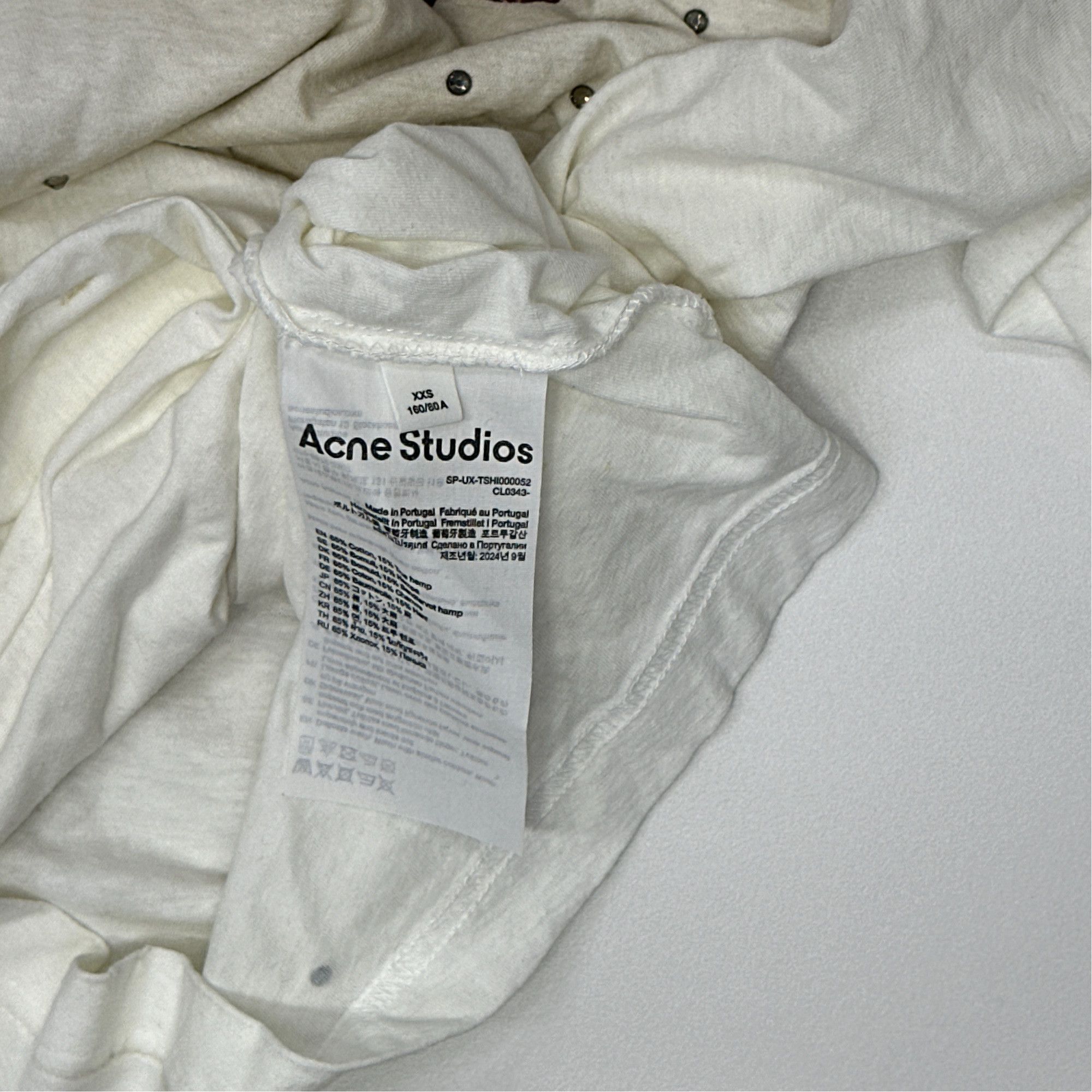 Acne Studios Acne Studios 1996 Graphic Distressed Long Sleeve T-Shirt XXS Size US XXS / EU 40 - 4 Thumbnail