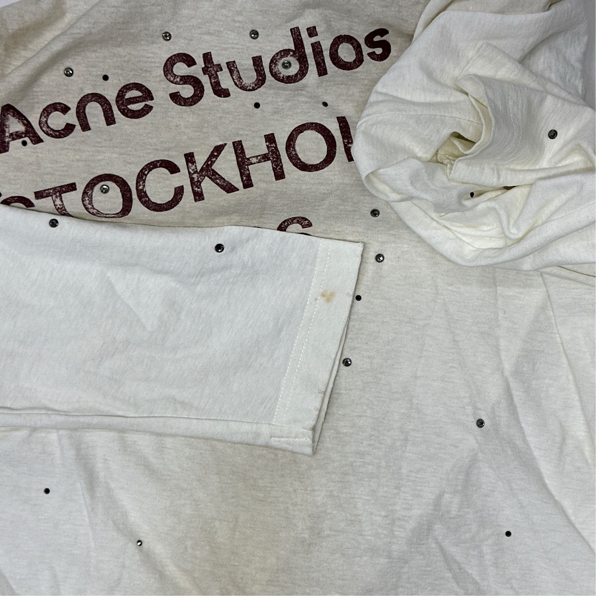 Acne Studios Acne Studios 1996 Graphic Distressed Long Sleeve T-Shirt XXS Size US XXS / EU 40 - 7 Thumbnail