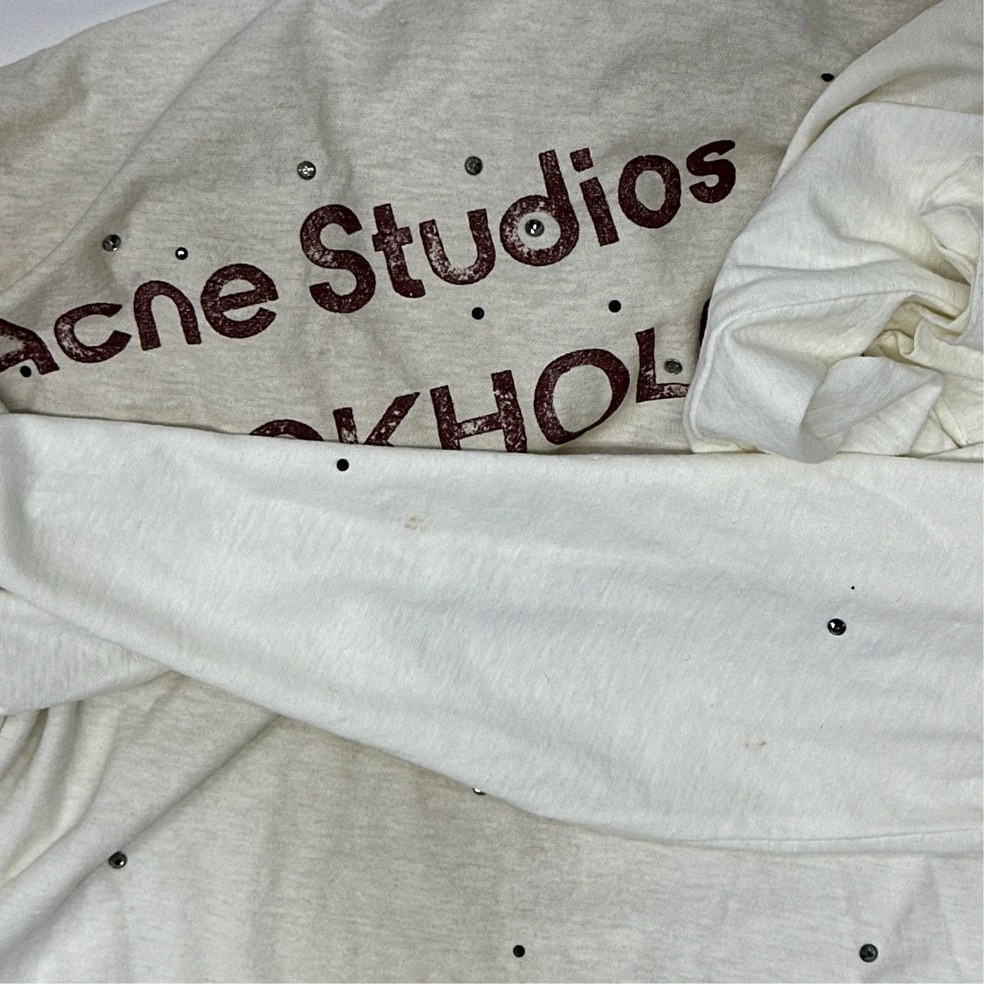 Acne Studios Acne Studios 1996 Graphic Distressed Long Sleeve T-Shirt XXS Size US XXS / EU 40 - 8 Thumbnail