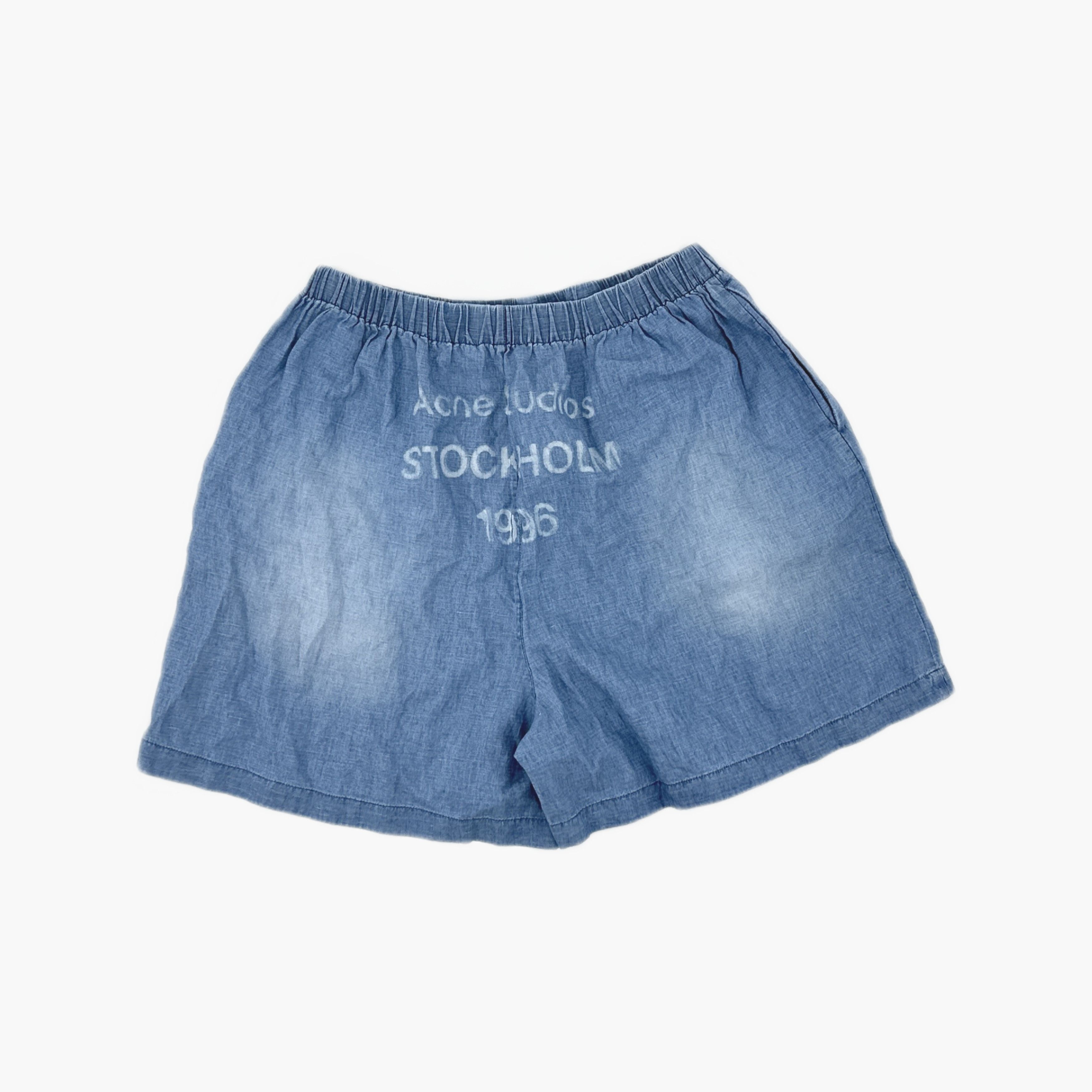 Acne Studios Acne Studios SS25 1996 Faded Denim Shorts 50 Size US 34 / EU 50 - 3 Thumbnail