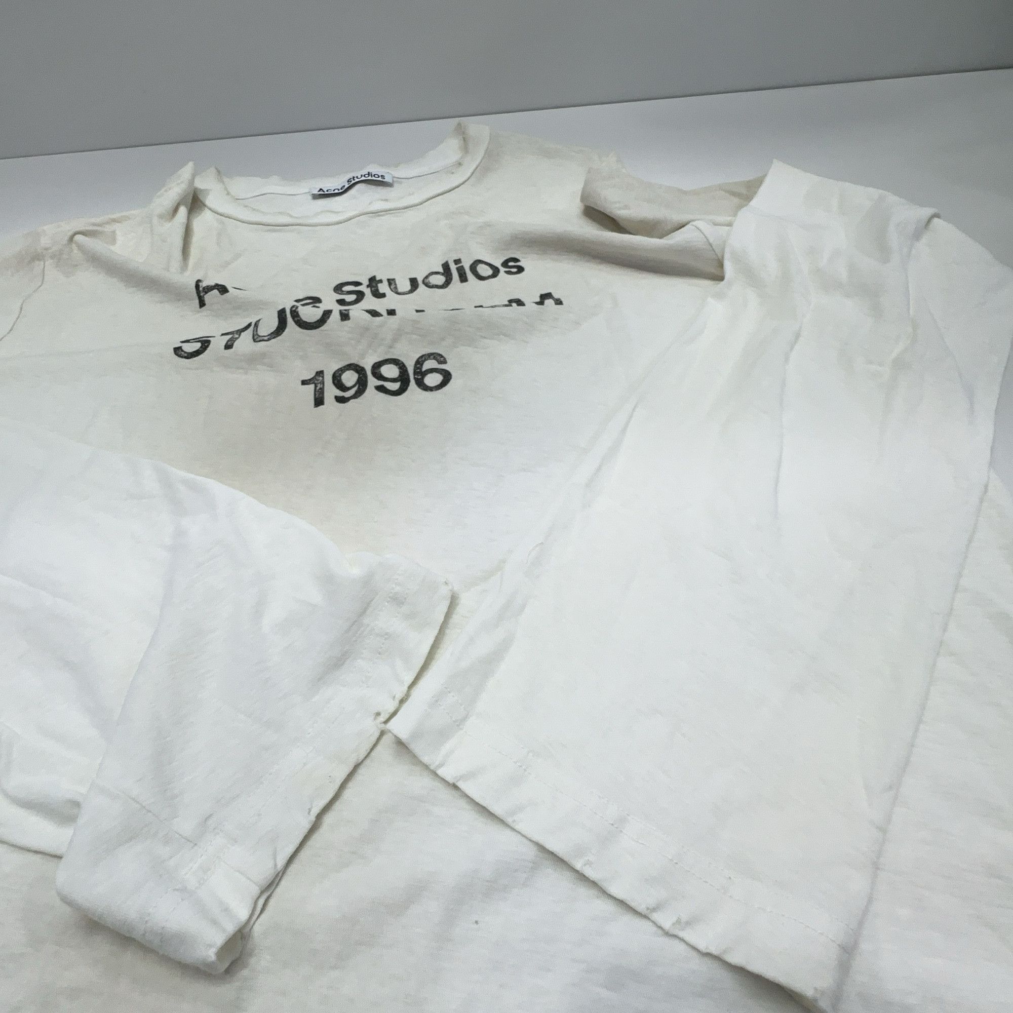 Acne Studios Acne Studios STOCKHOLM 1996 Logo Long Sleeve T-Shirt M Size US M / EU 48-50 / 2 - 9 Thumbnail