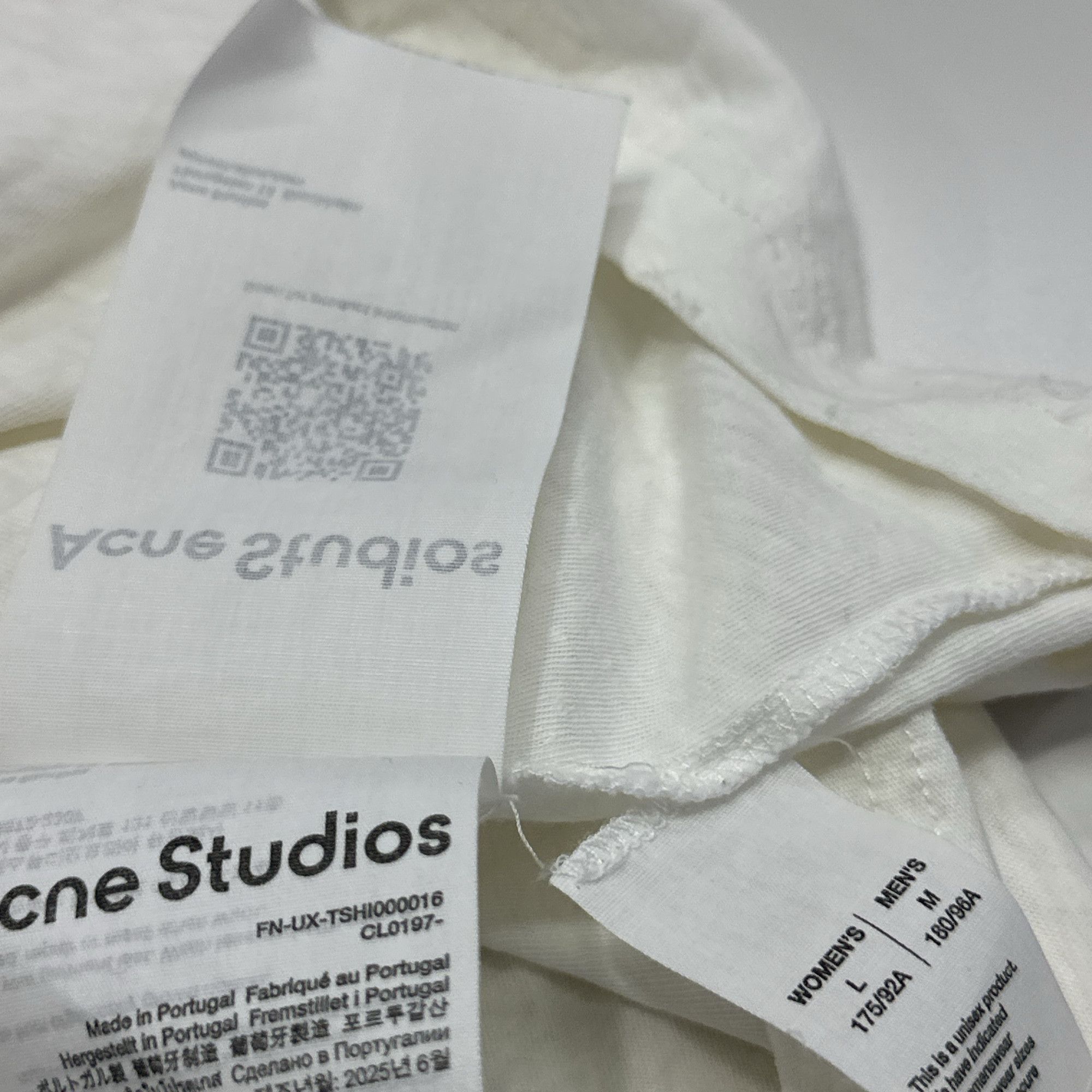 Acne Studios Acne Studios STOCKHOLM 1996 Logo Long Sleeve T-Shirt M Size US M / EU 48-50 / 2 - 6 Thumbnail