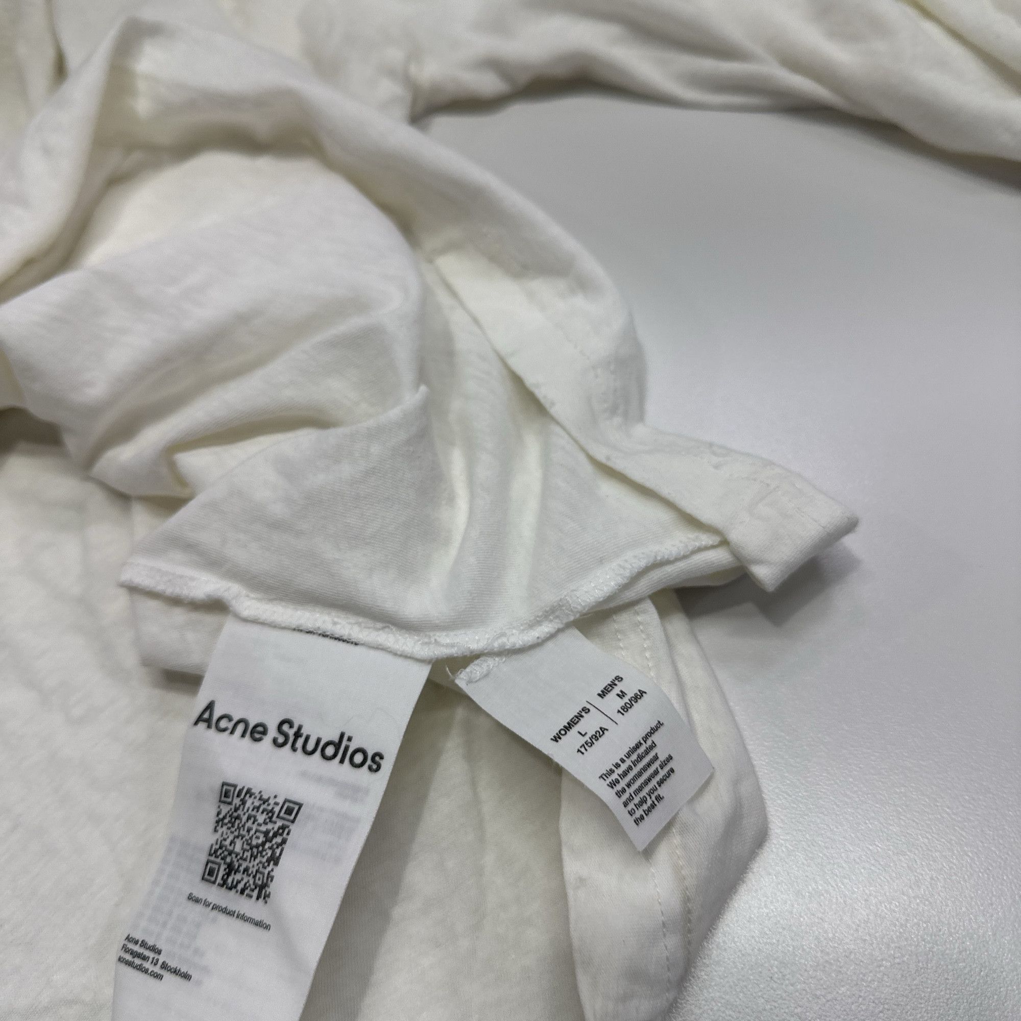 Acne Studios Acne Studios STOCKHOLM 1996 Logo Long Sleeve T-Shirt M Size US M / EU 48-50 / 2 - 5 Thumbnail