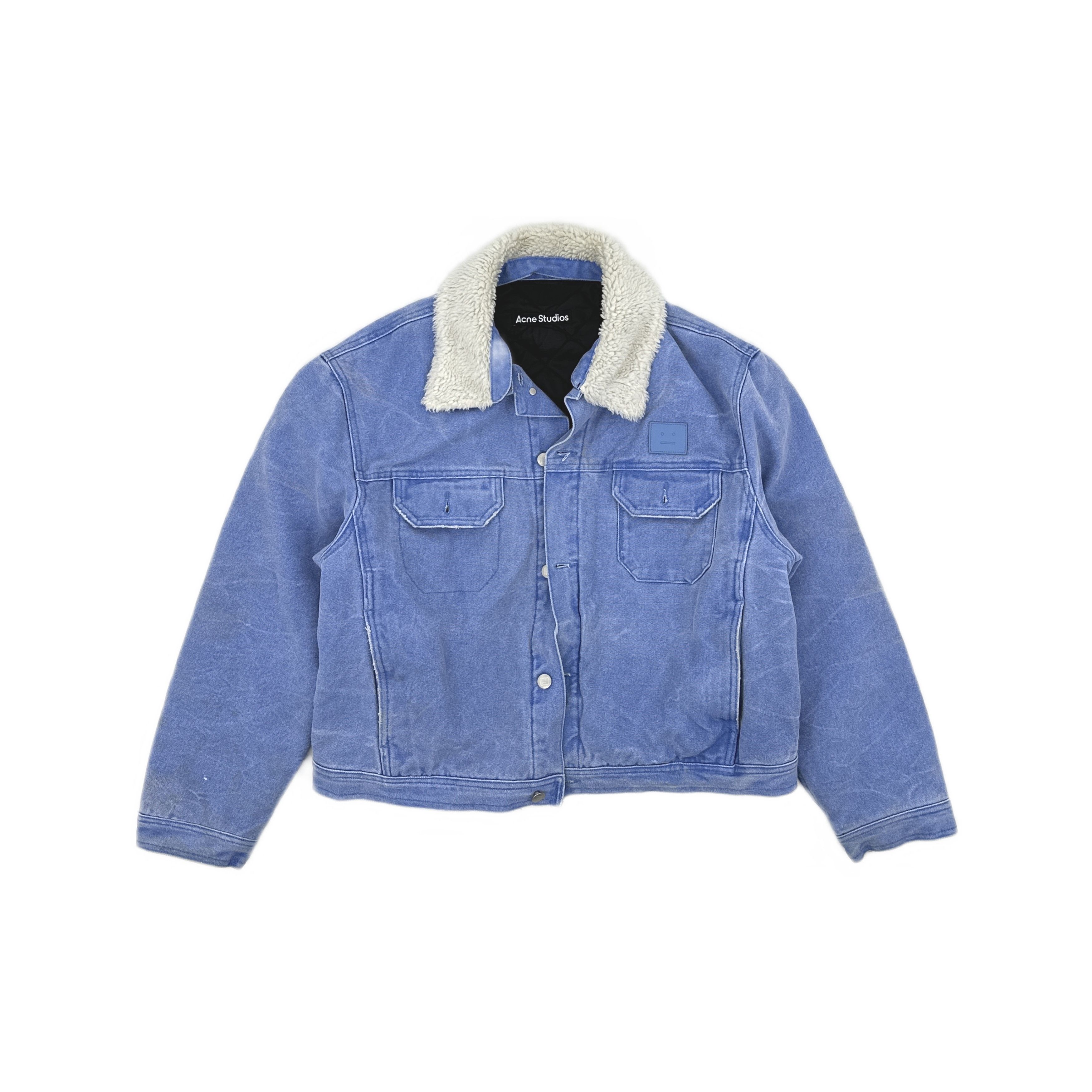 Acne Studios Acne Studios Face Patch Denim Jacket Size L Size US L / EU 52-54 / 3 - 2 Thumbnail