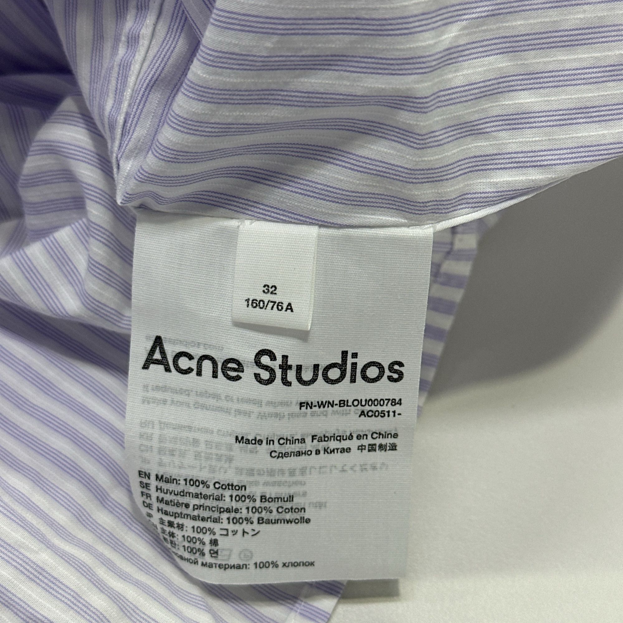 Acne Studios Acne Studios Striped Button Up Shirt 32 Size XXS / US 00 / IT 34 - 5 Thumbnail