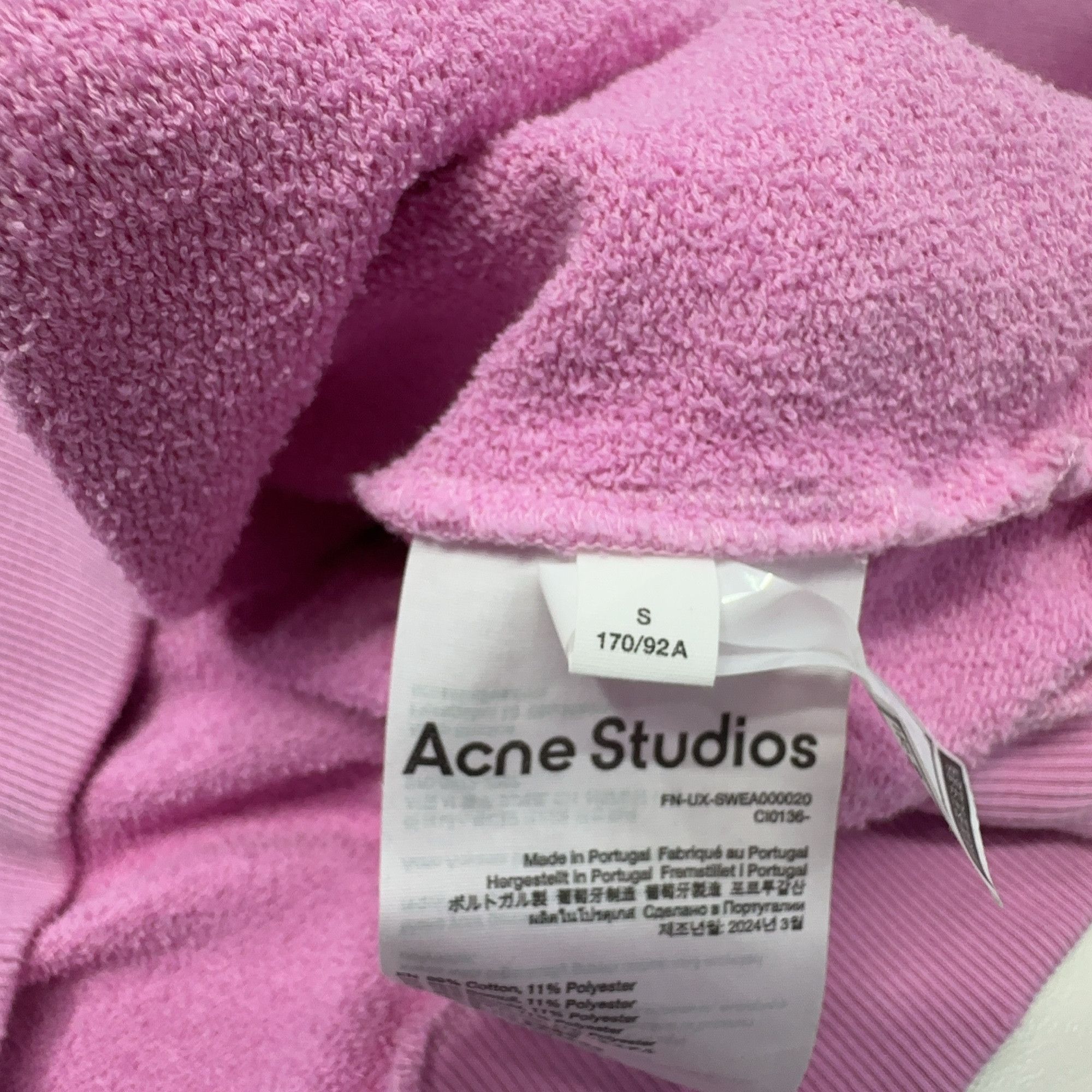 Acne Studios Acne Studios 1996 Logo Hoodie Pink Size S Size US S / EU 44-46 / 1 - 4 Thumbnail