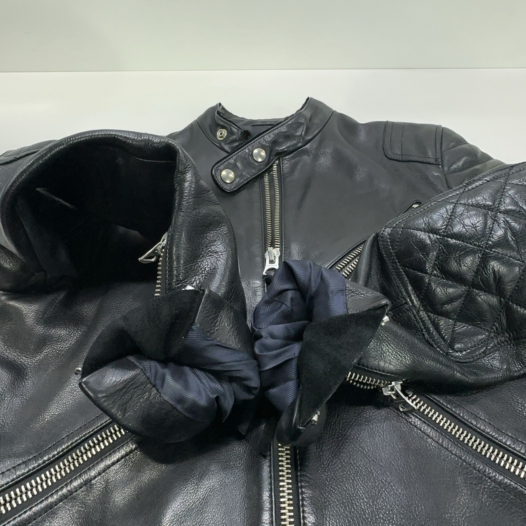Acne Studios Acne Studios Oliver Calf Leather Jacket 46 Size US S / EU 44-46 / 1 - 8 Thumbnail