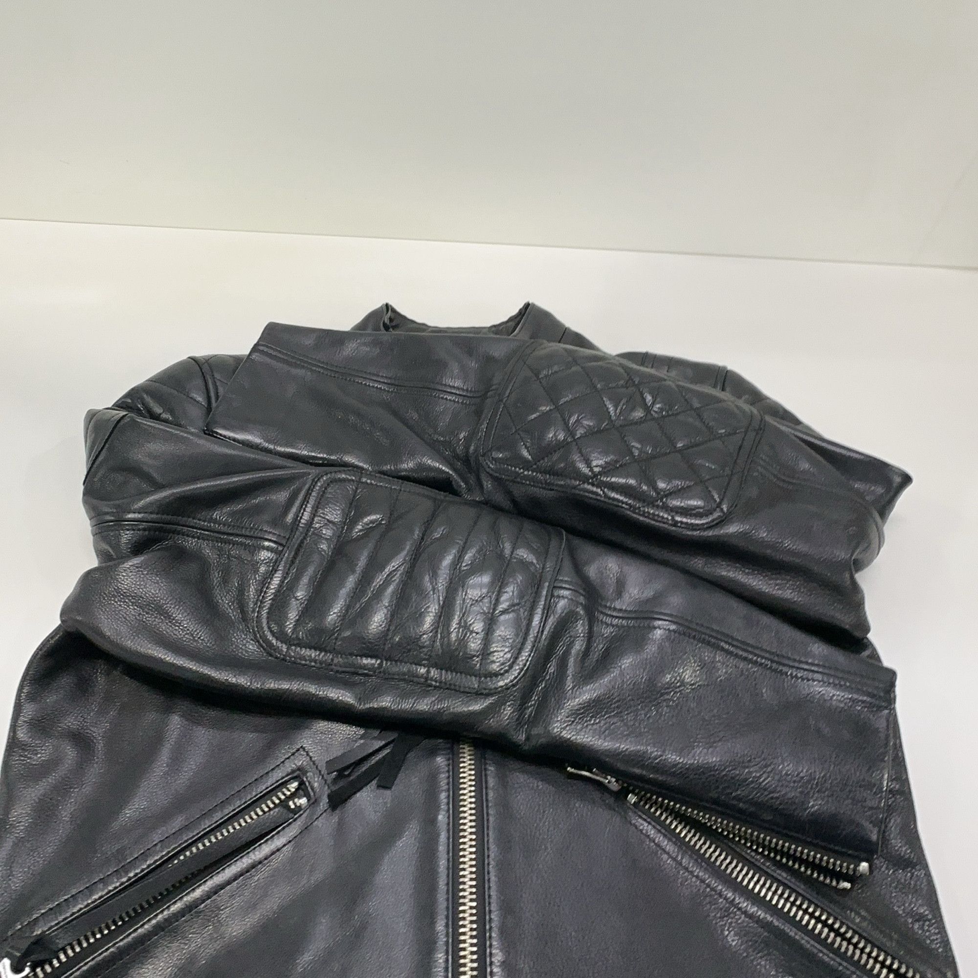 Acne Studios Acne Studios Oliver Calf Leather Jacket 46 Size US S / EU 44-46 / 1 - 7 Thumbnail