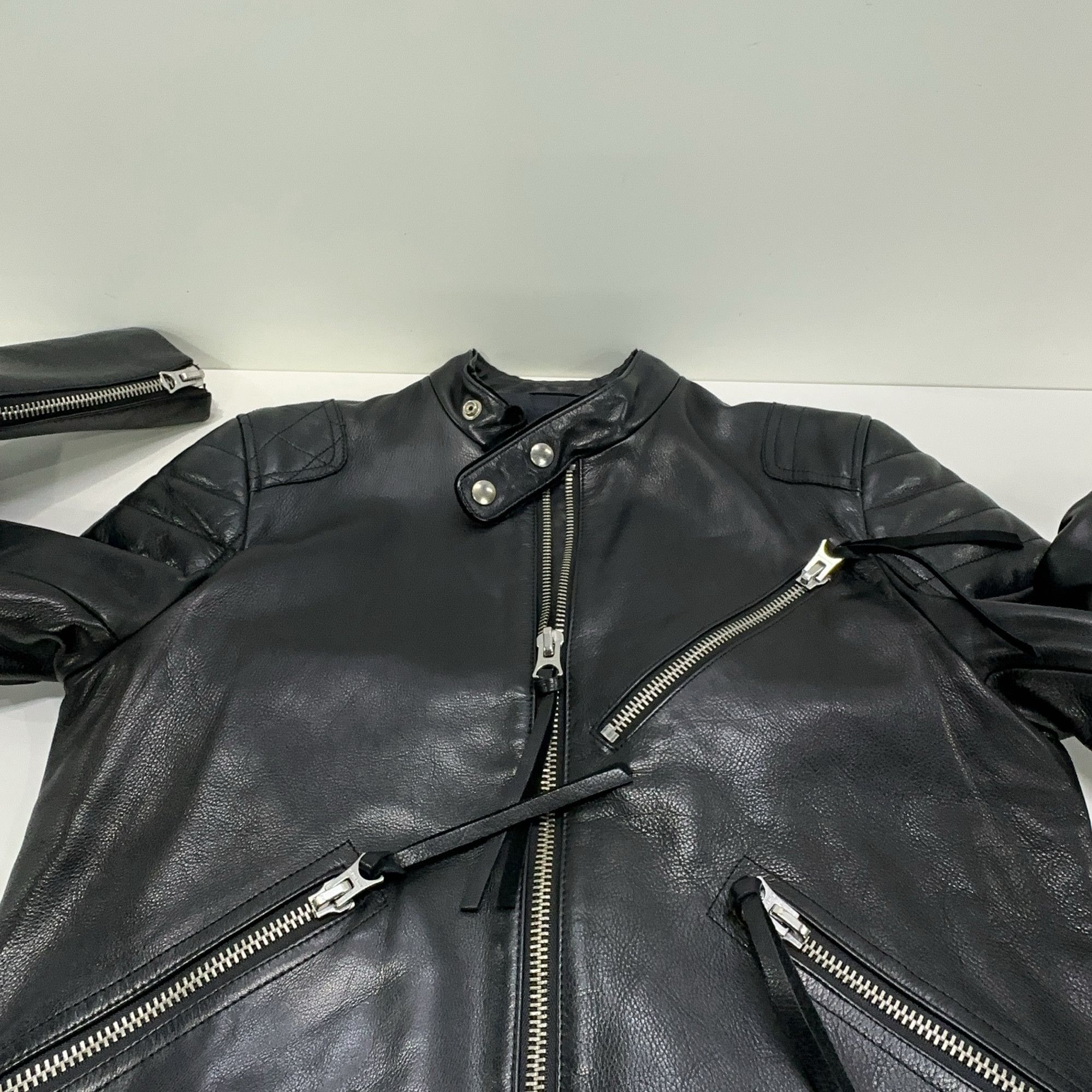 Acne Studios Acne Studios Oliver Calf Leather Jacket 46 Size US S / EU 44-46 / 1 - 9 Thumbnail