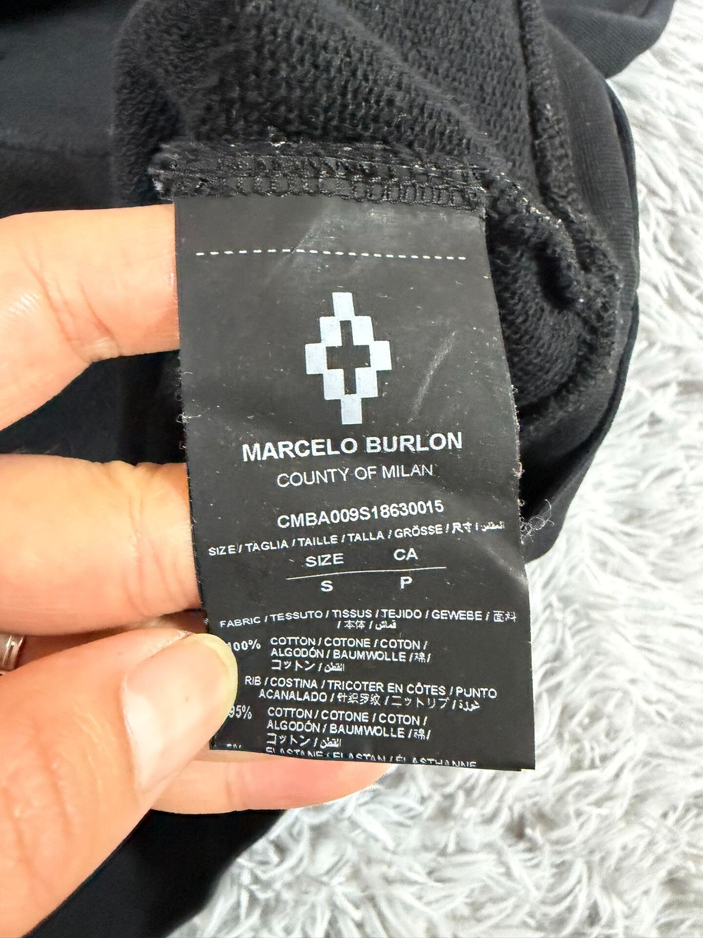 Marcelo Burlon Marcelo Burlon Black Hoodie s Men Size US S / EU 44-46 / 1 - 4 Thumbnail