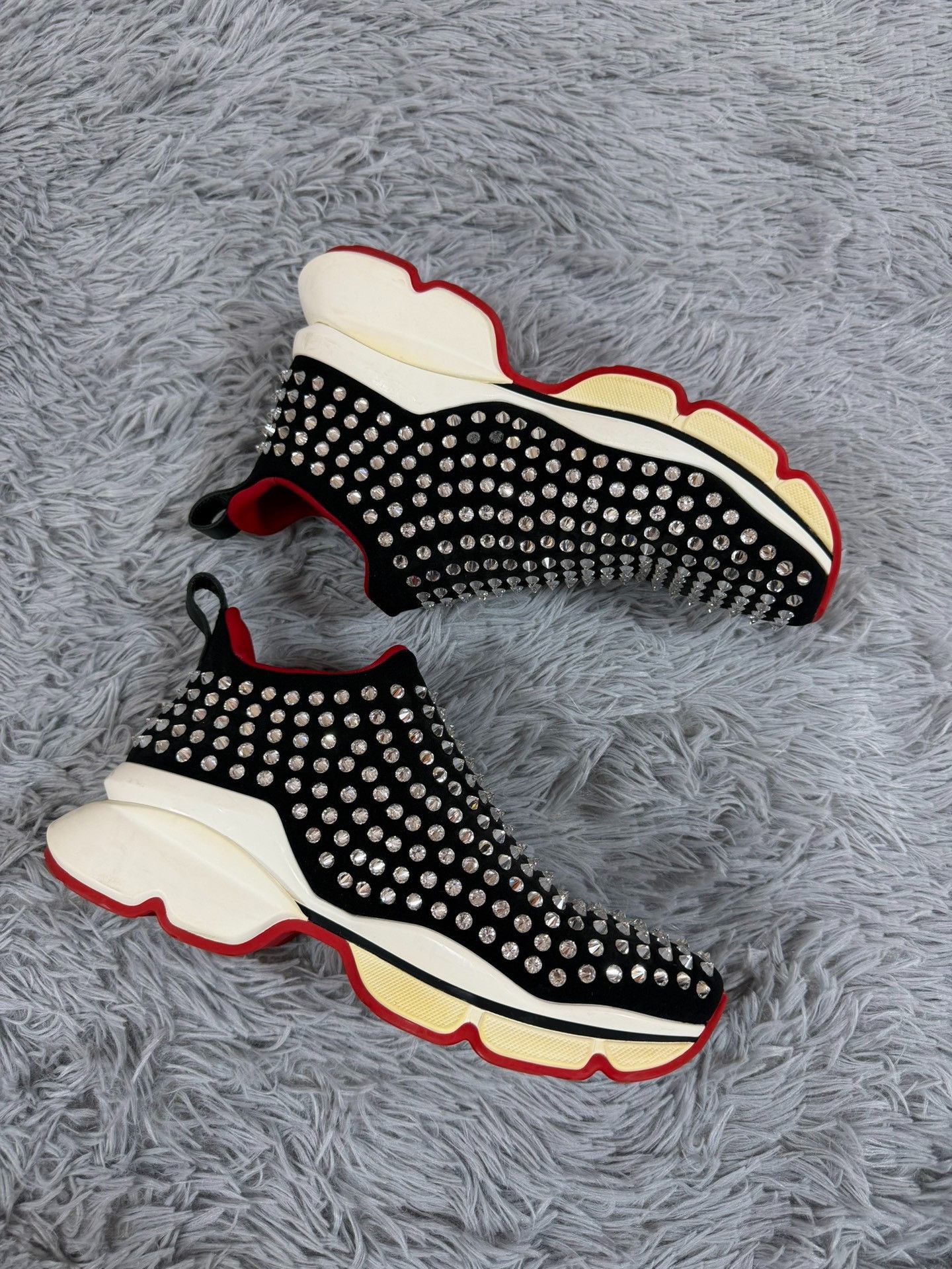 Christian Louboutin Christian Louboutin Casual Black Lowtop Sneakers Women Size US 9.5 / IT 39.5 - 3 Thumbnail