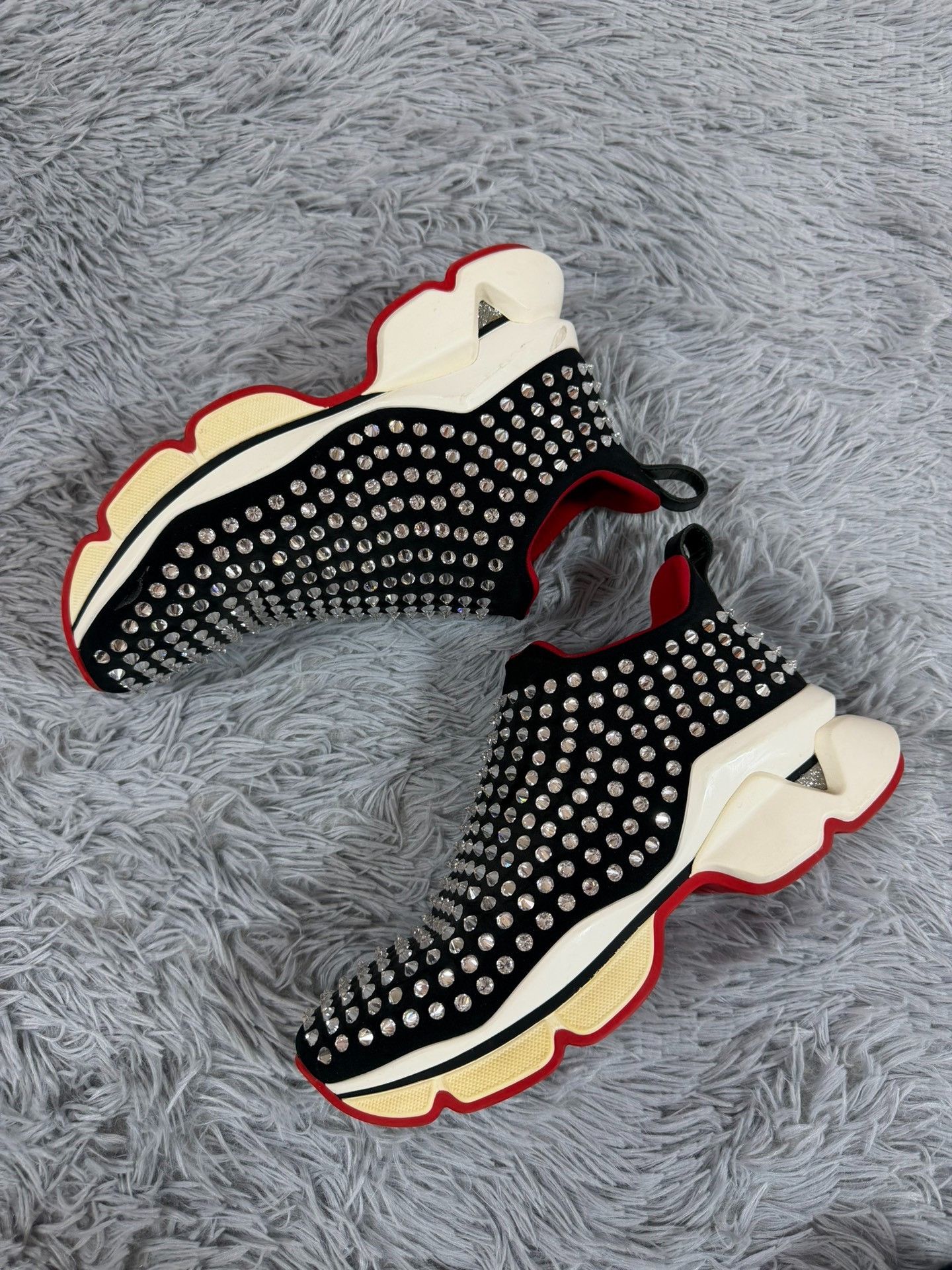 Christian Louboutin Christian Louboutin Casual Black Lowtop Sneakers Women Size US 9.5 / IT 39.5 - 2 Thumbnail