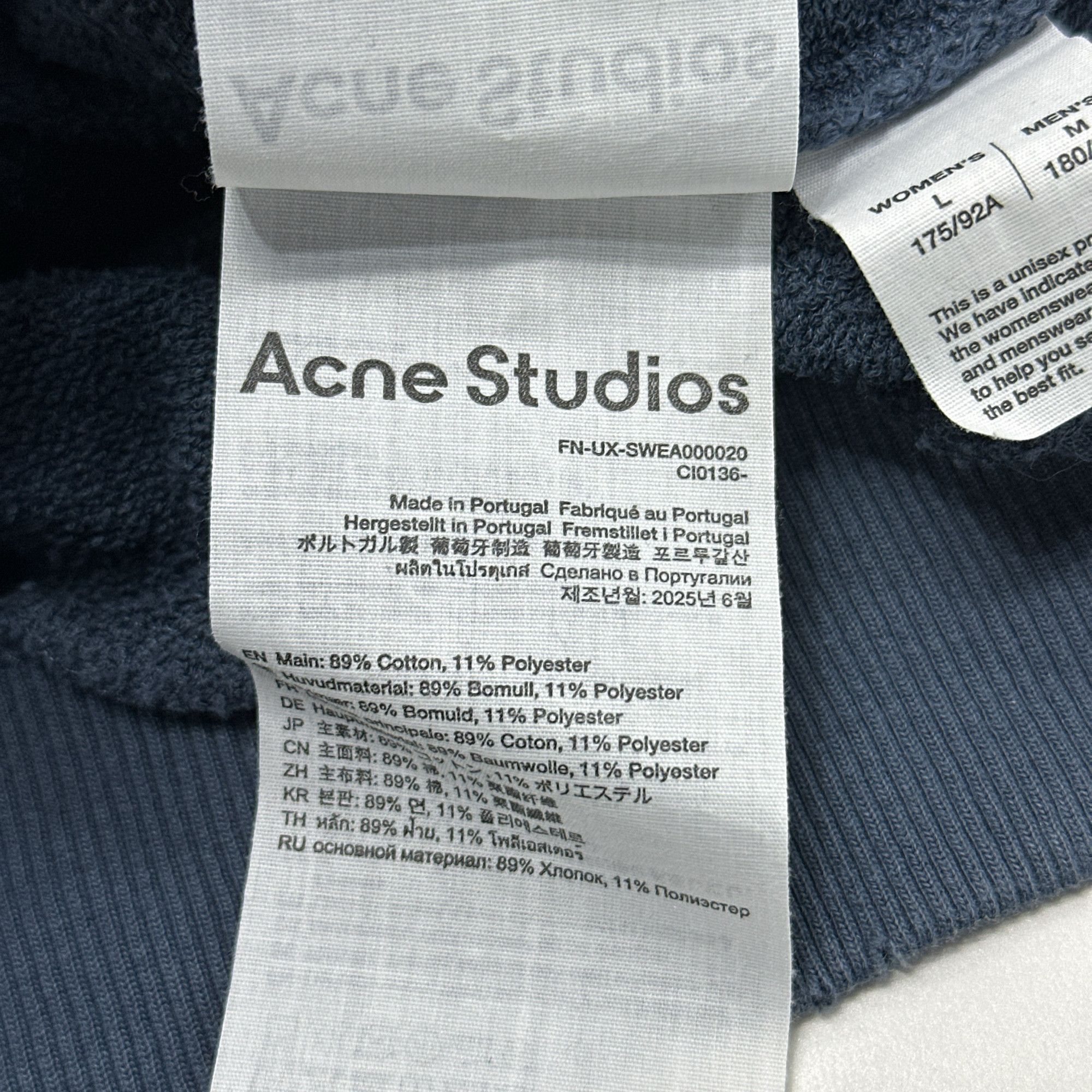 Acne Studios Acne Studios Stockholm 1996 Logo Hoodie M Size US M / EU 48-50 / 2 - 5 Thumbnail