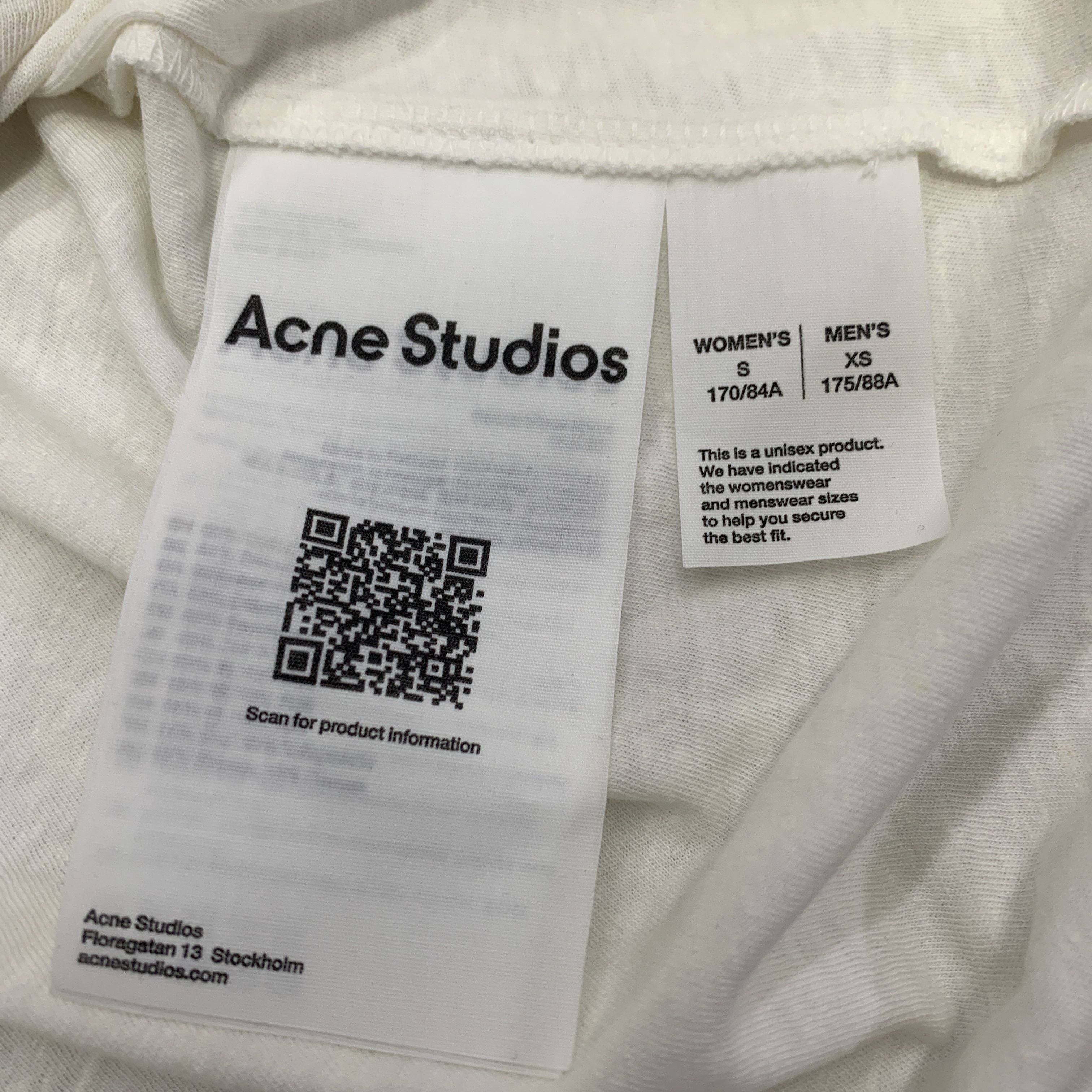Acne Studios Acne Studios Stockholm 1996 Sprayed Logo T-Shirt XS Size US XS / EU 42 / 0 - 4 Thumbnail