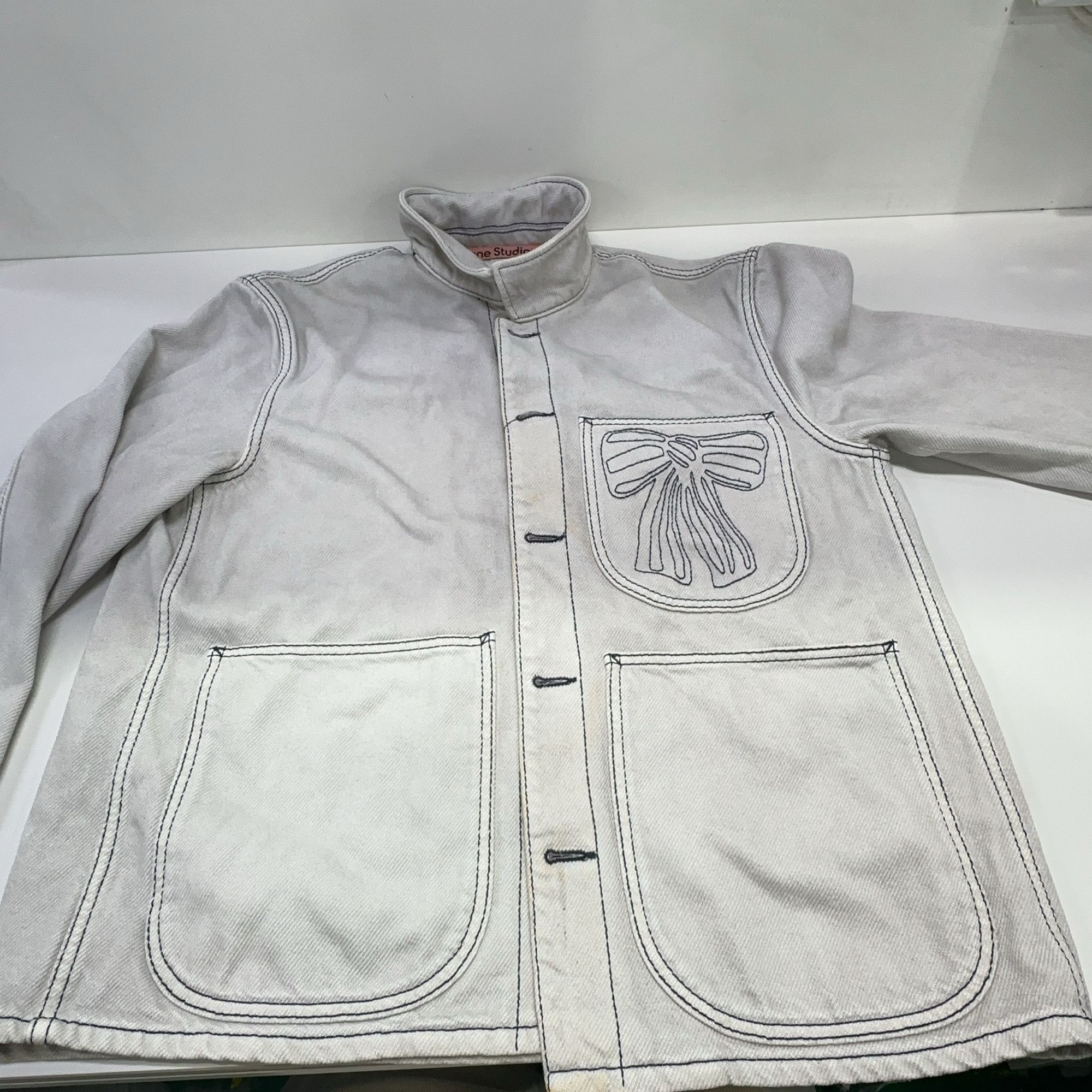 Acne Studios Acne Studios Bow Embroidered Denim Jacket 48 Size US M / EU 48-50 / 2 - 10 Thumbnail