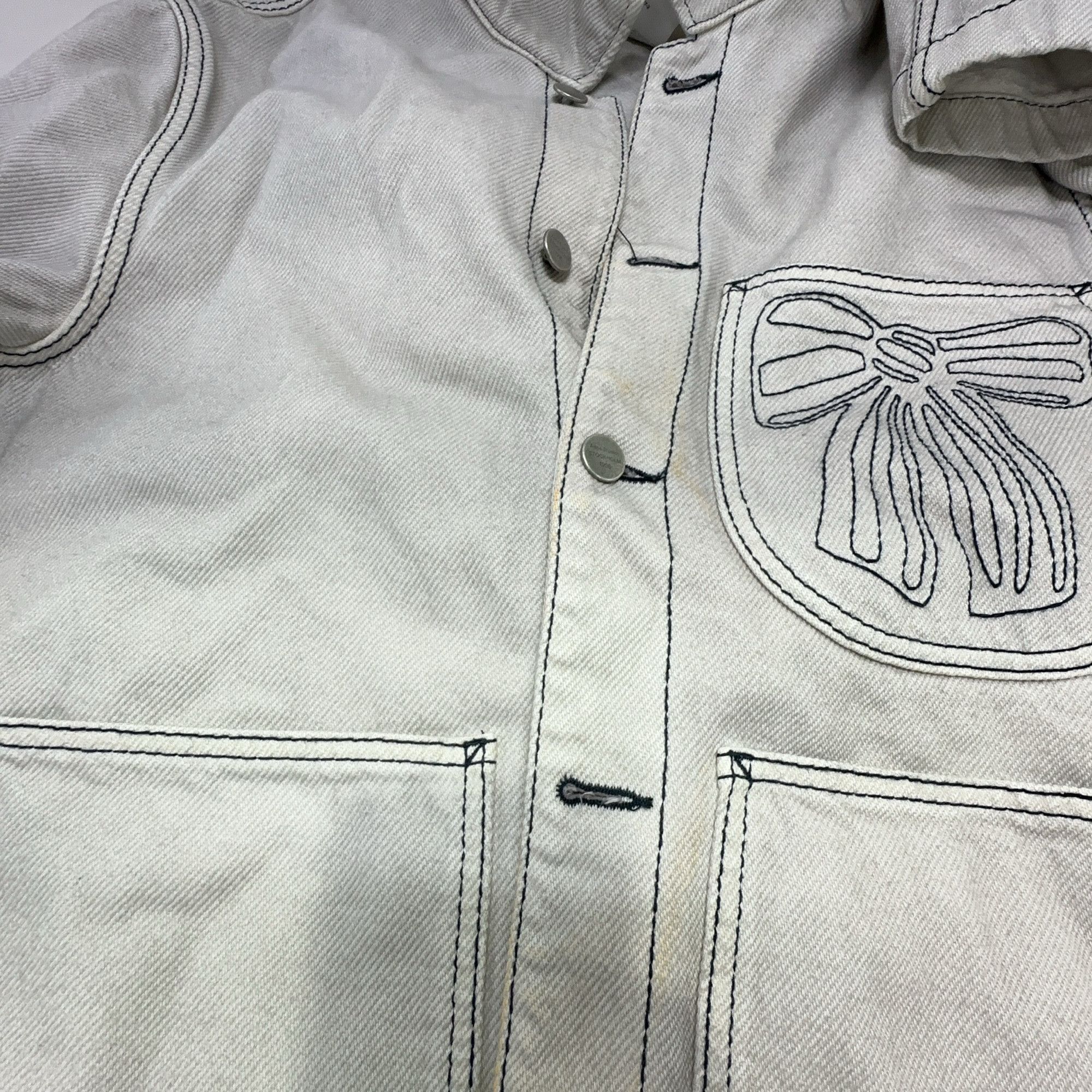 Acne Studios Acne Studios Bow Embroidered Denim Jacket 48 Size US M / EU 48-50 / 2 - 8 Thumbnail