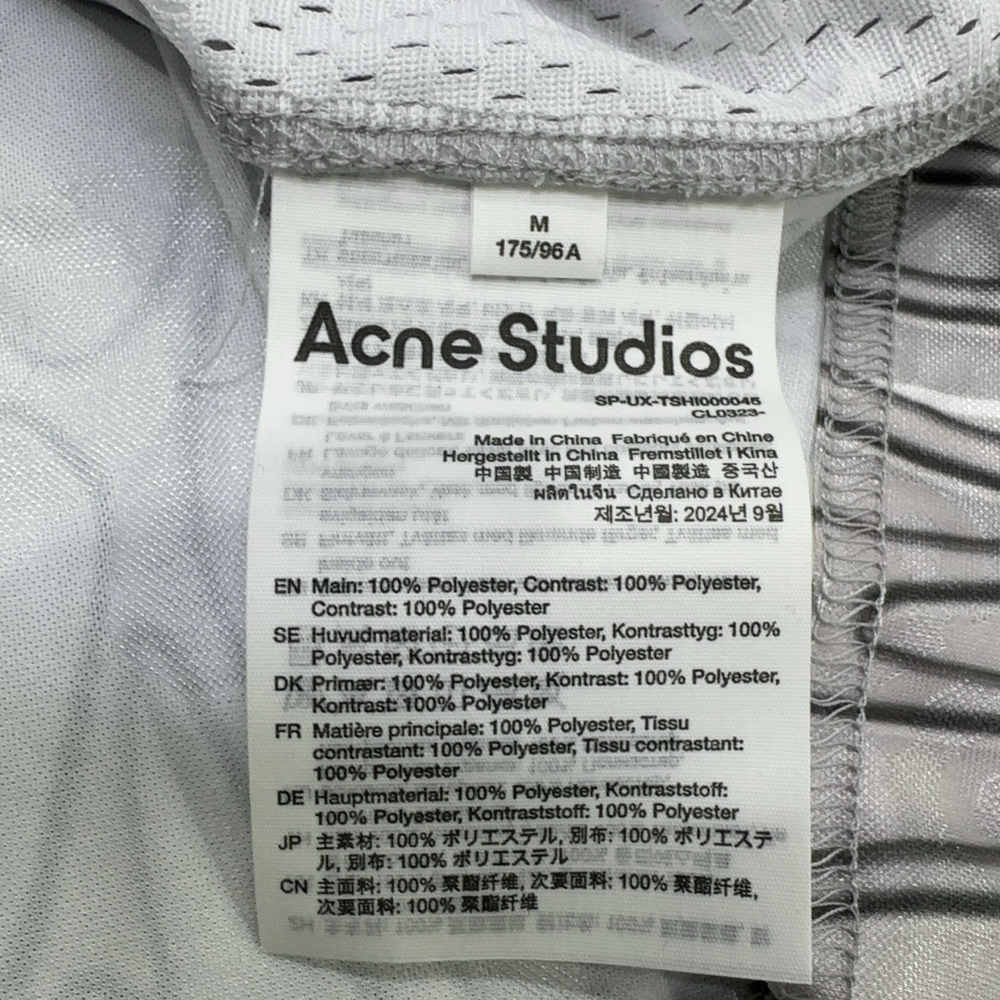 Acne Studios Acne Studios x Kappa Logo Mesh Jersey T-Shirt Size M Size US M / EU 48-50 / 2 - 5 Thumbnail