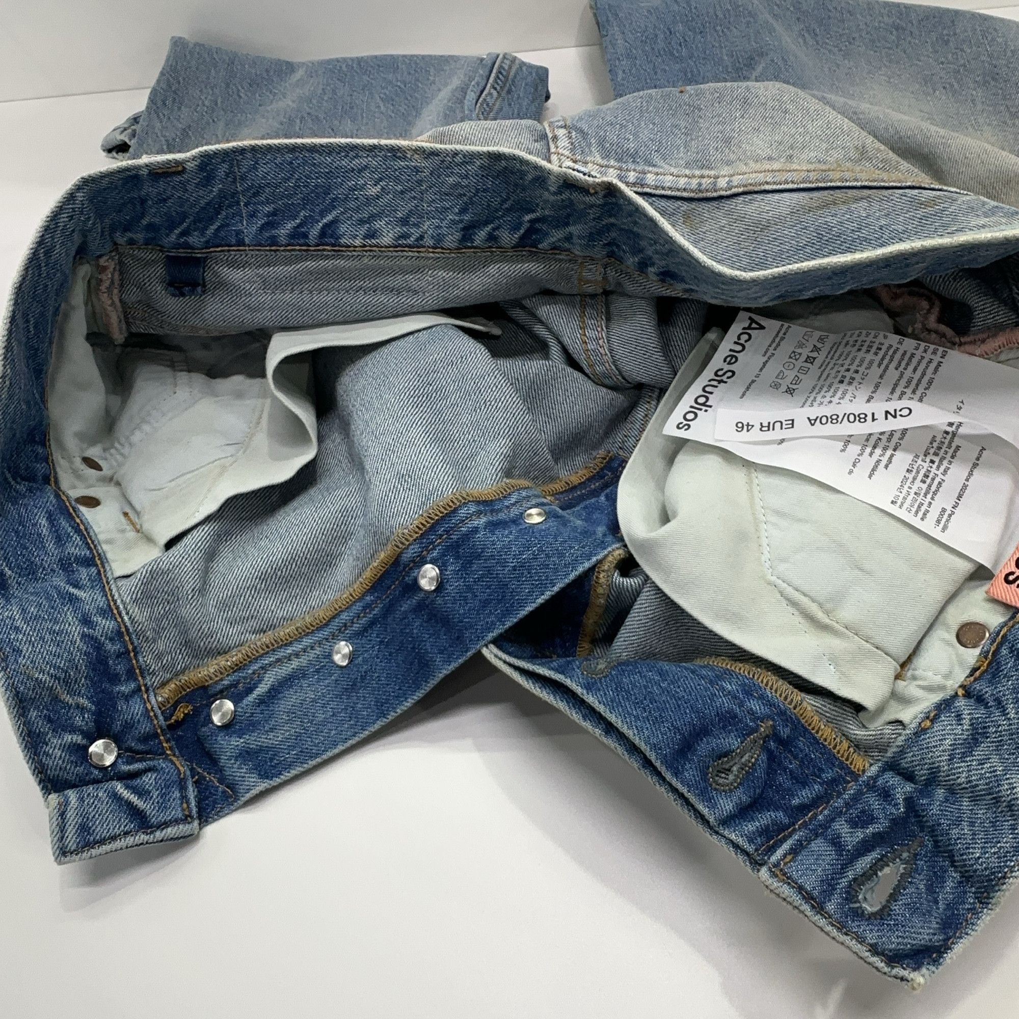 Acne Studios Acne Studios Mud Dye Distressed Baggy Jeans 46 Size US 30 / EU 46 - 7 Thumbnail