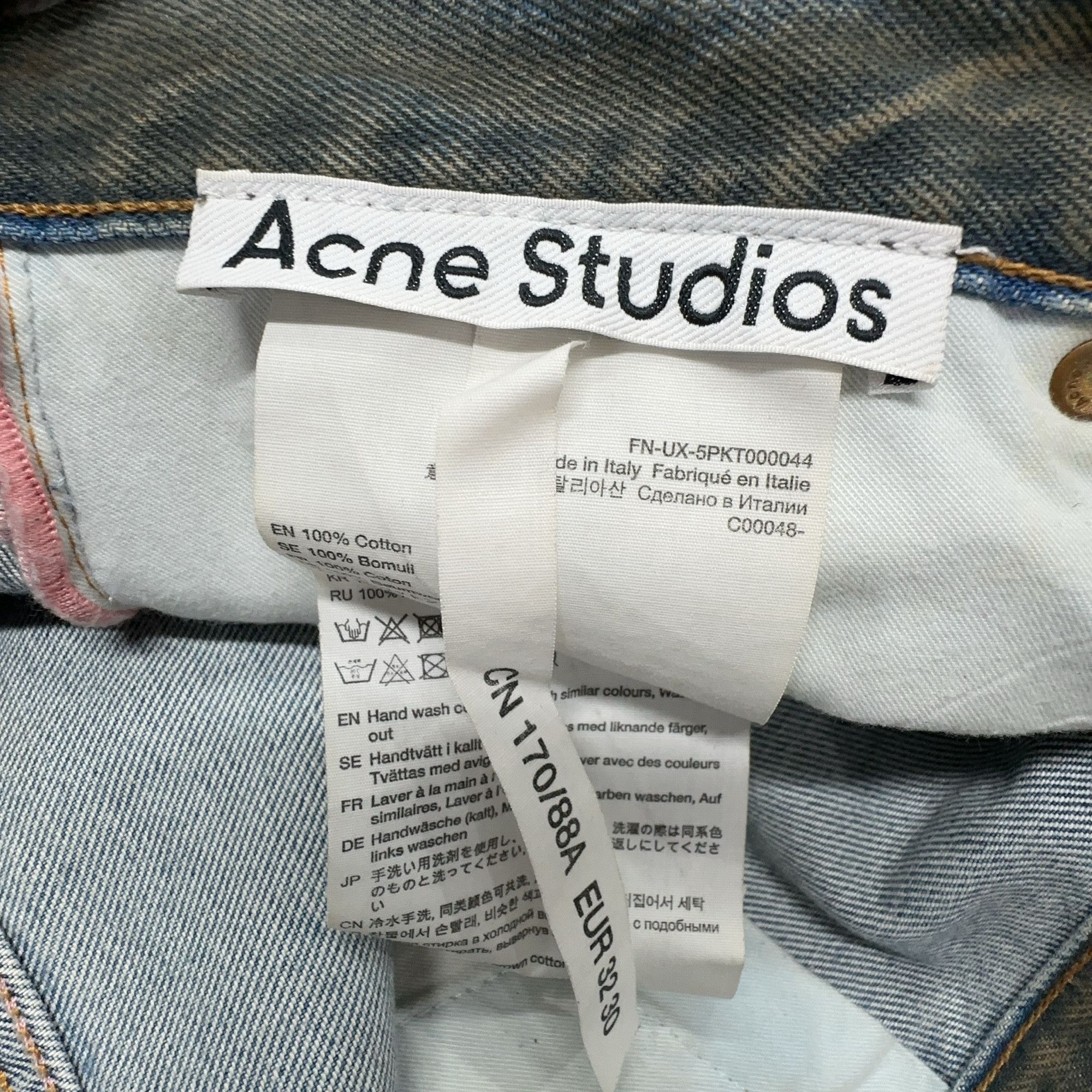Acne Studios Acne Studios Distressed Wide Leg Jeans 32/30 Size US 30 / EU 46 - 4 Thumbnail